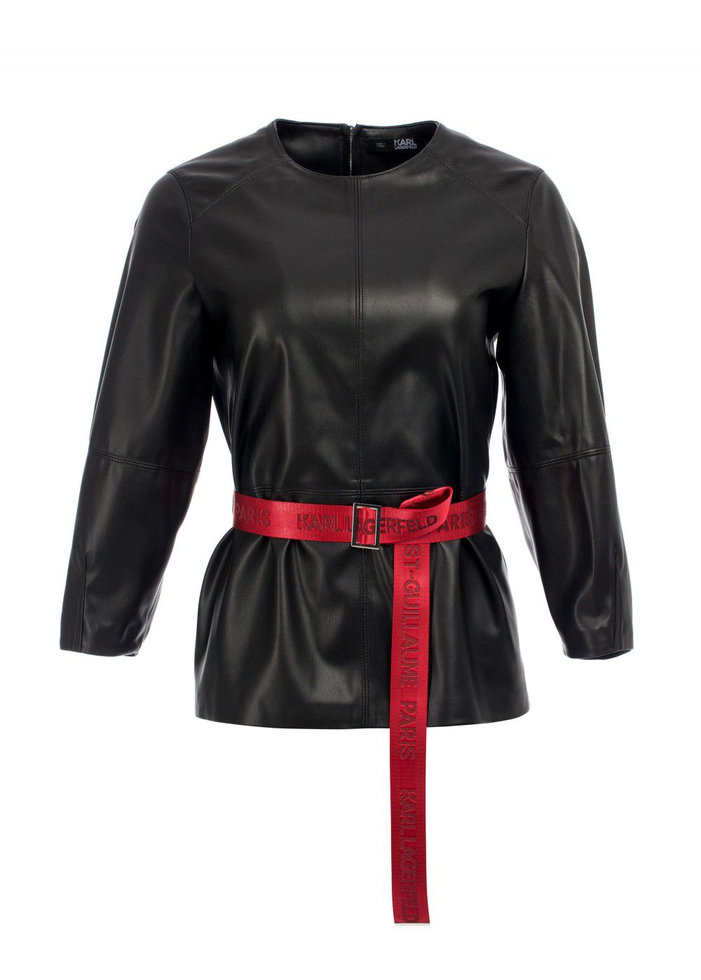Karl Lagerfeld Faux Leather Top