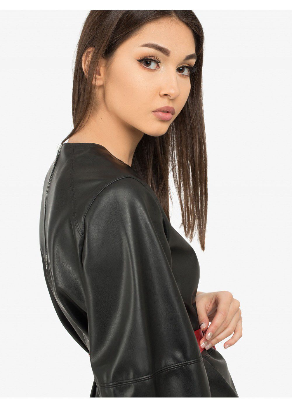 Karl Lagerfeld Faux Leather Top