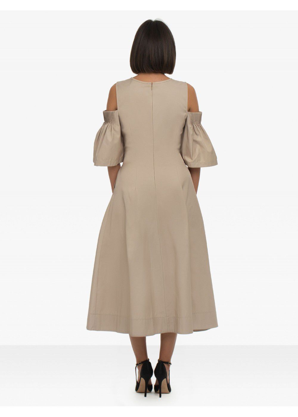 Karl Lagerfeld Cold Shoulder Flare Dress