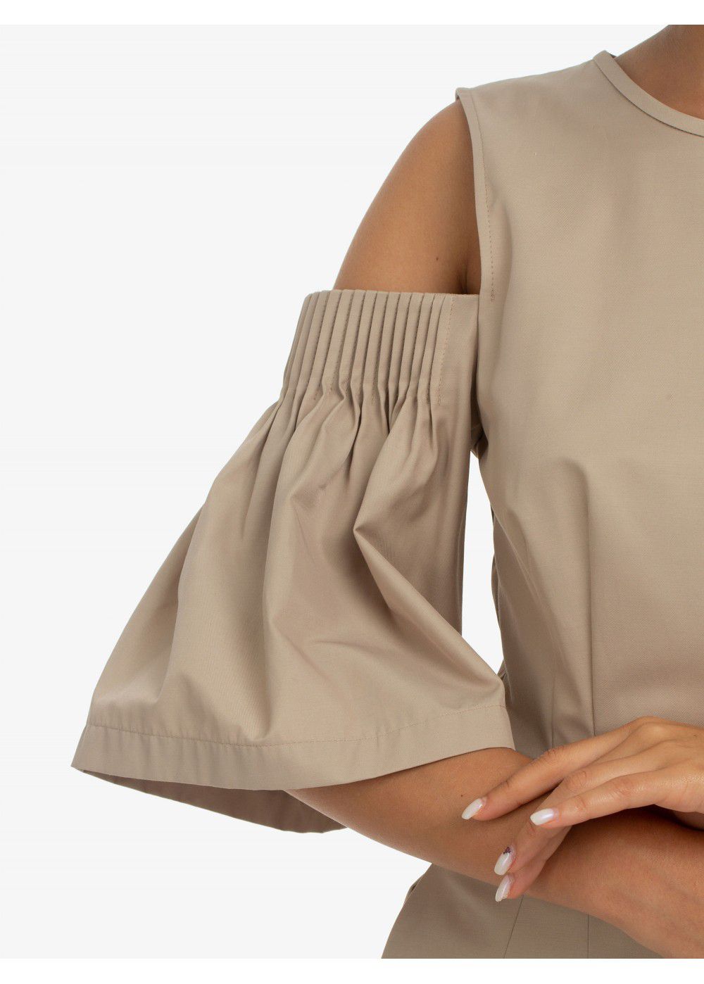Karl Lagerfeld Cold Shoulder Flare Dress