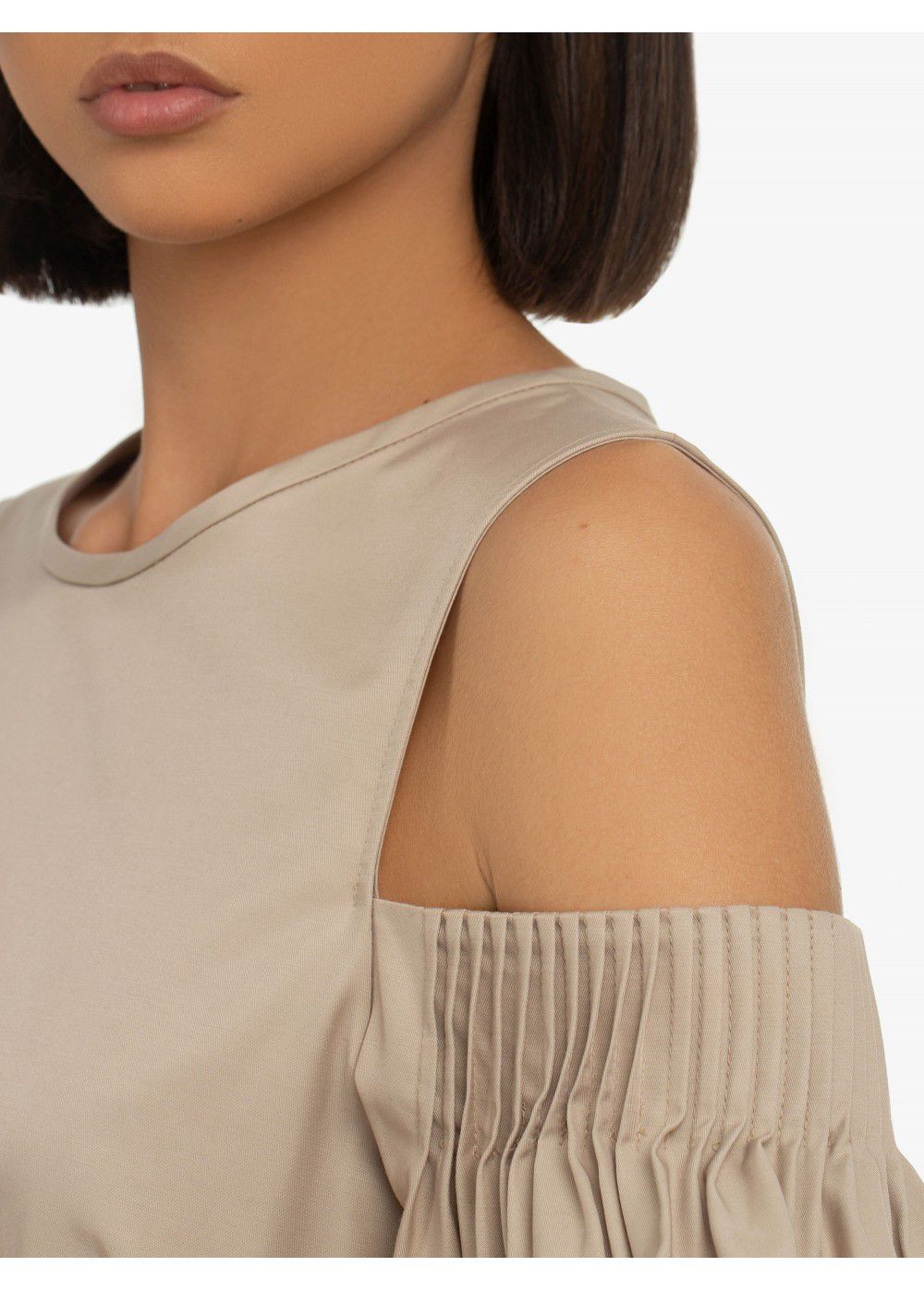 Karl Lagerfeld Cold Shoulder Flare Dress