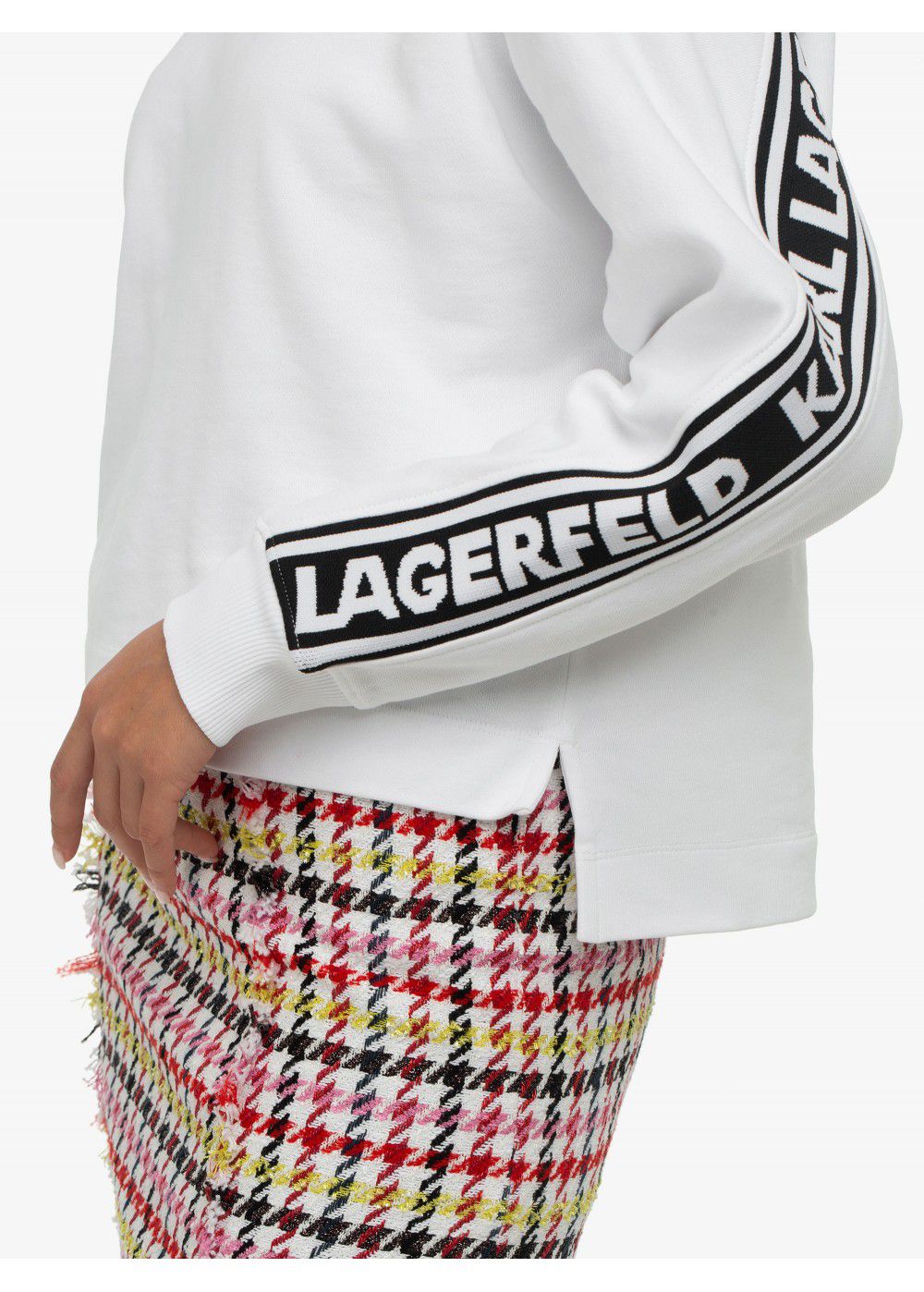 Karl Lagerfeld Jacquard Logo Band Sweatshirt