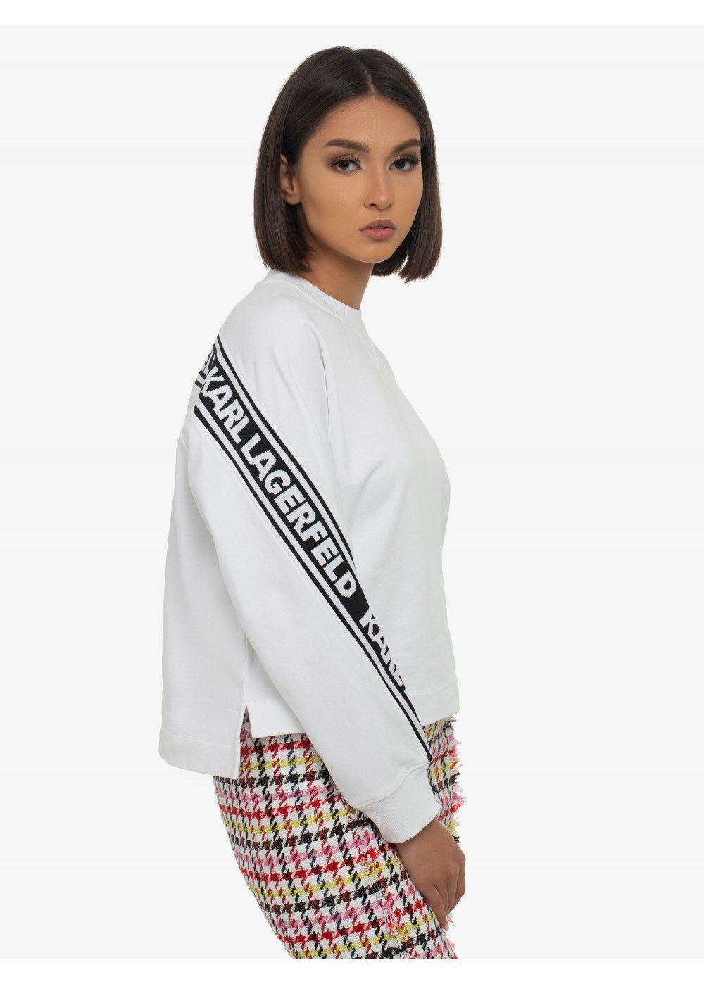 Karl Lagerfeld Jacquard Logo Band Sweatshirt