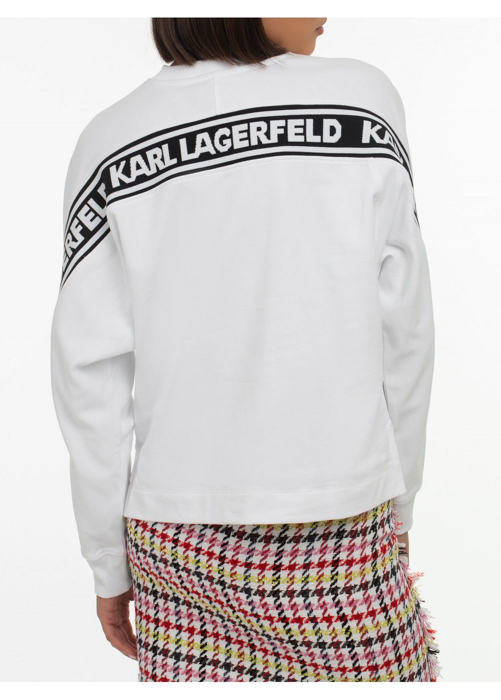 Karl Lagerfeld Jacquard Logo Band Sweatshirt