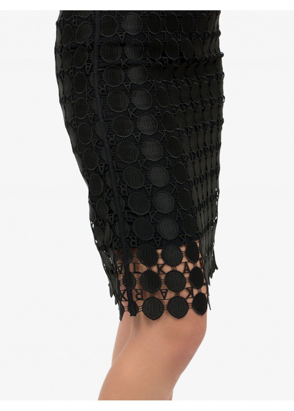 Karl Lagerfeld Circle Logo Lace Skirt