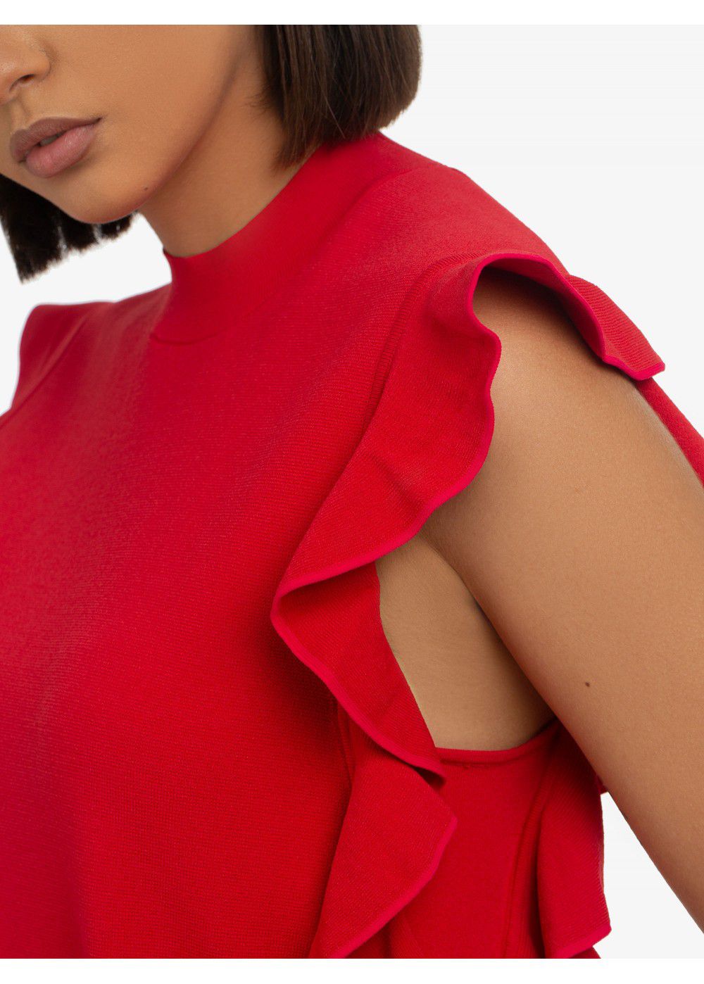 Karl Lagerfeld Colour-Block Ruffle Top
