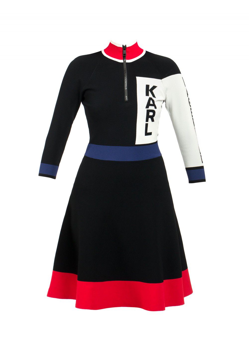 Karl Lagerfeld Colour-Block Logo Dress