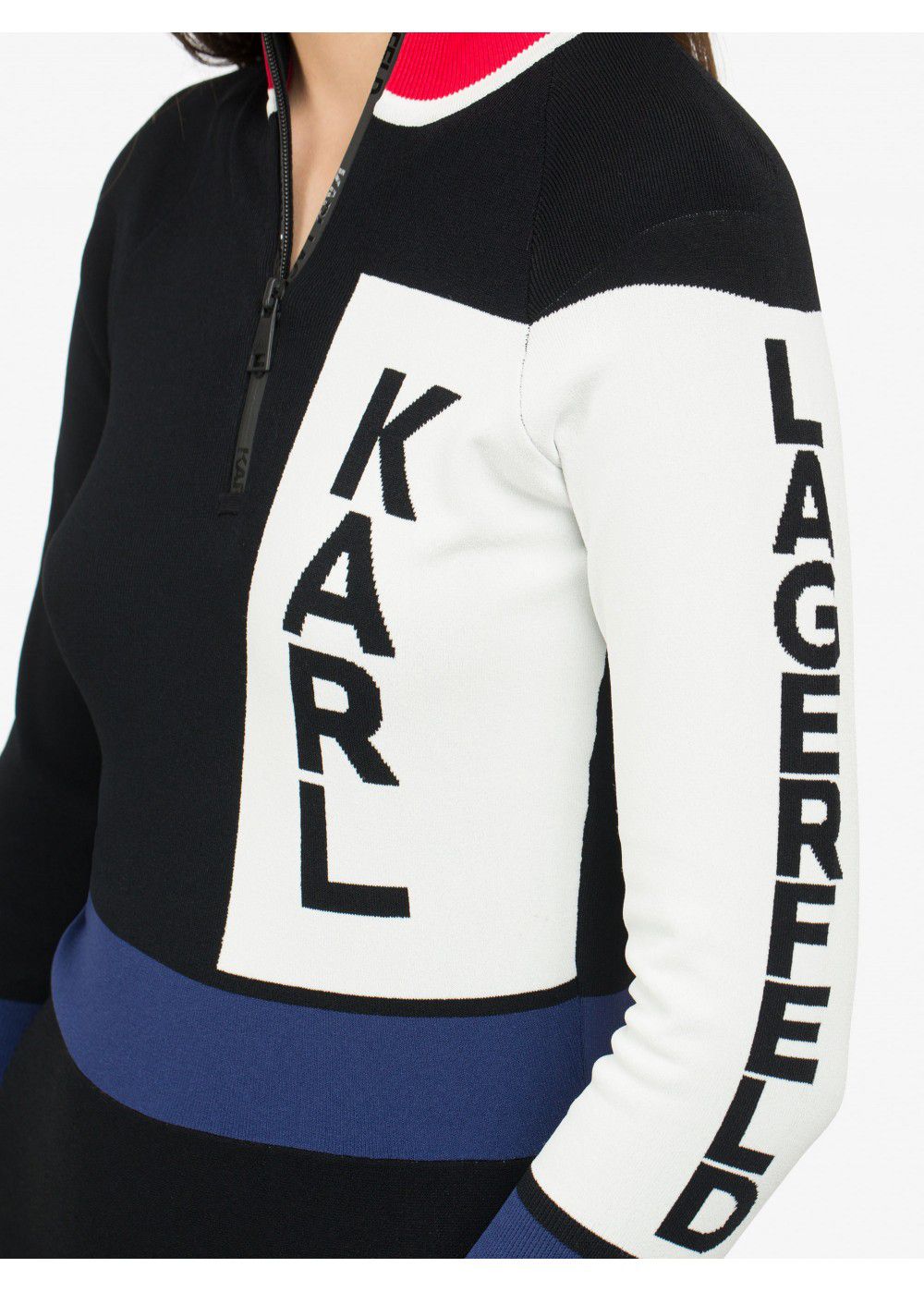 Karl Lagerfeld Colour-Block Logo Dress
