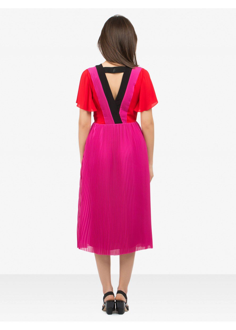Karl Lagerfeld Pleated Maxi Dress