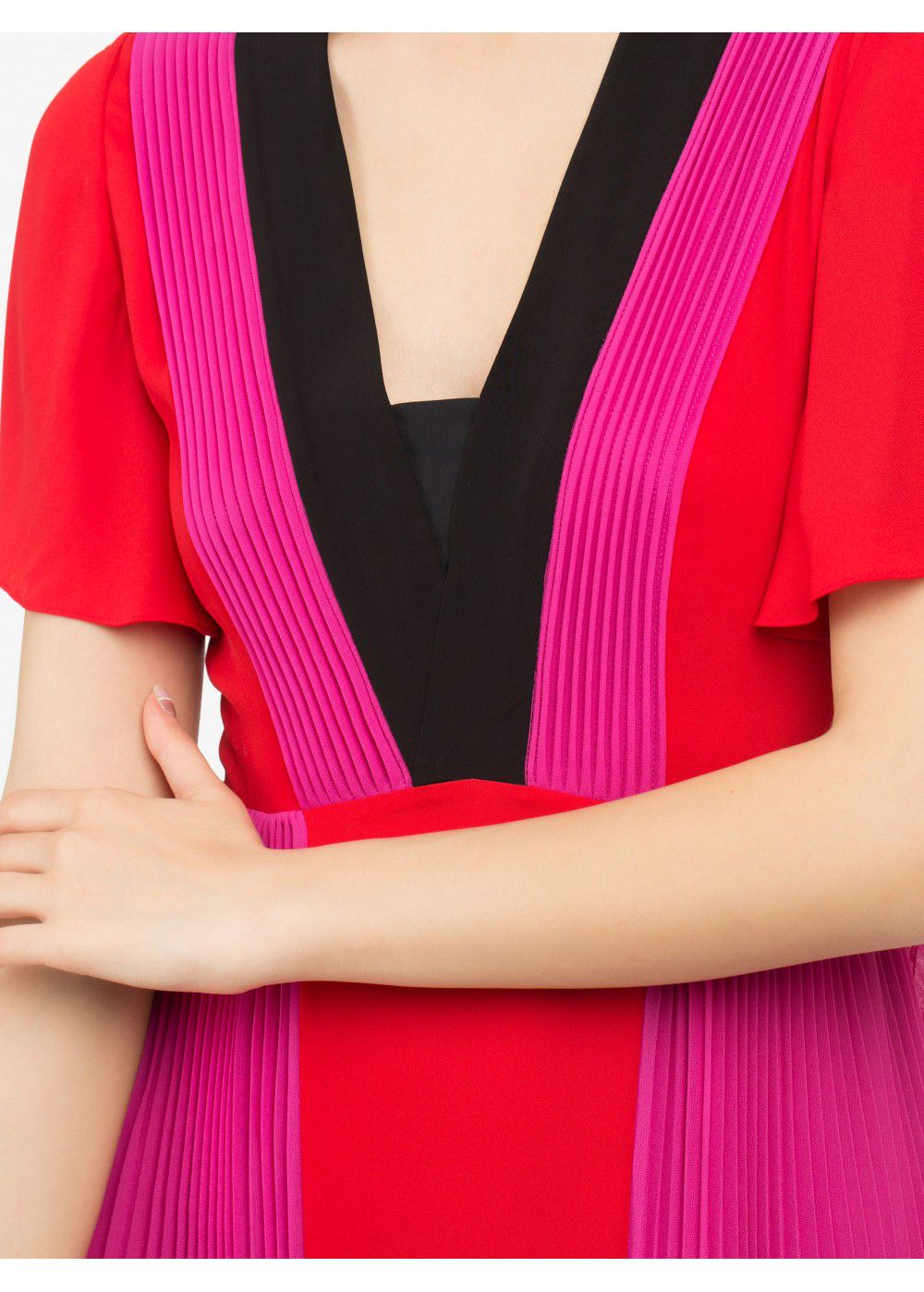 Karl Lagerfeld Pleated Maxi Dress