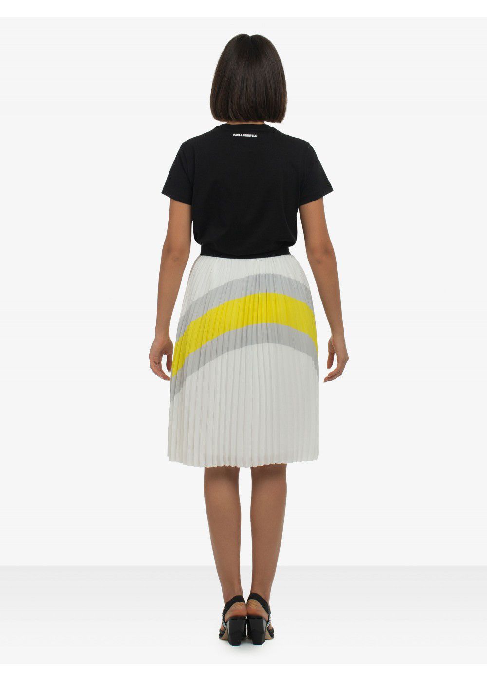 Karl Lagerfeld Pleated Maxi Skirt
