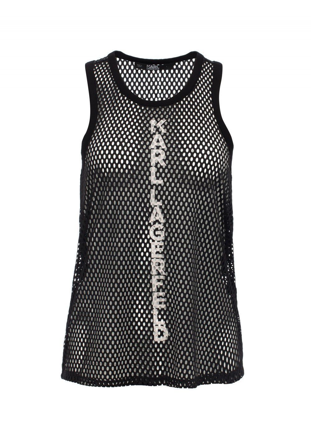 Karl Lagerfeld Rue St-Guillaume Mesh Top