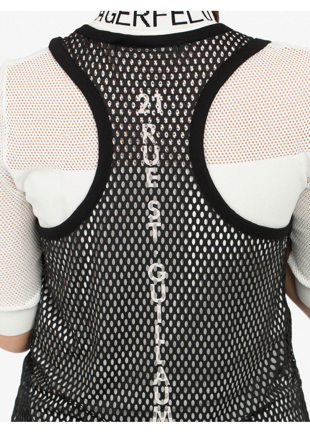 Karl Lagerfeld Rue St-Guillaume Mesh Top