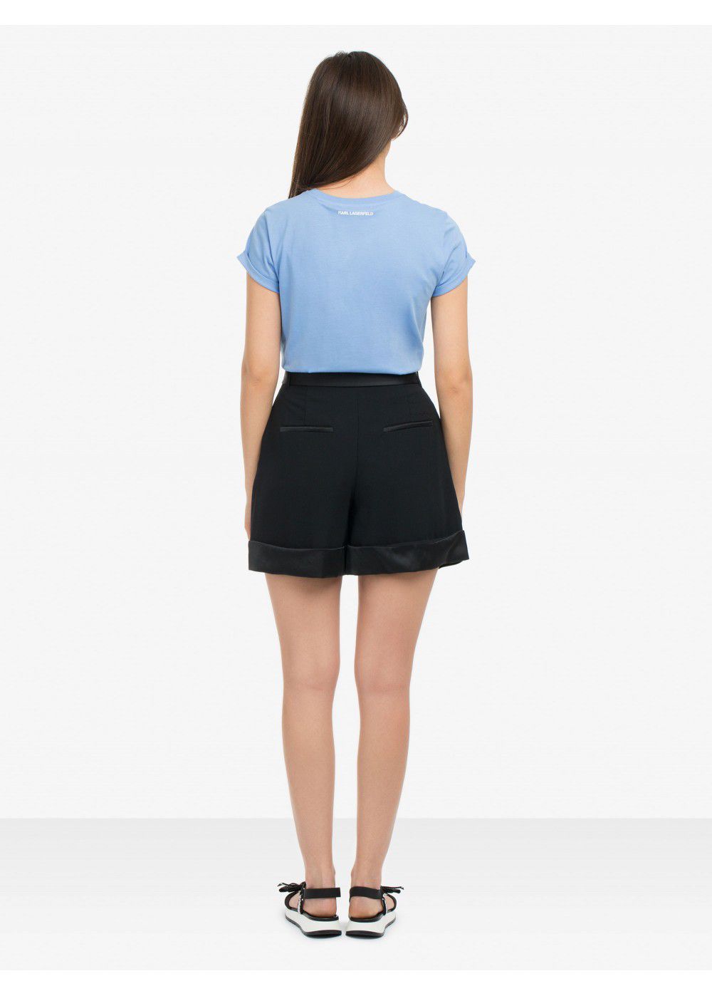 Karl Lagerfeld Belted Waist Short