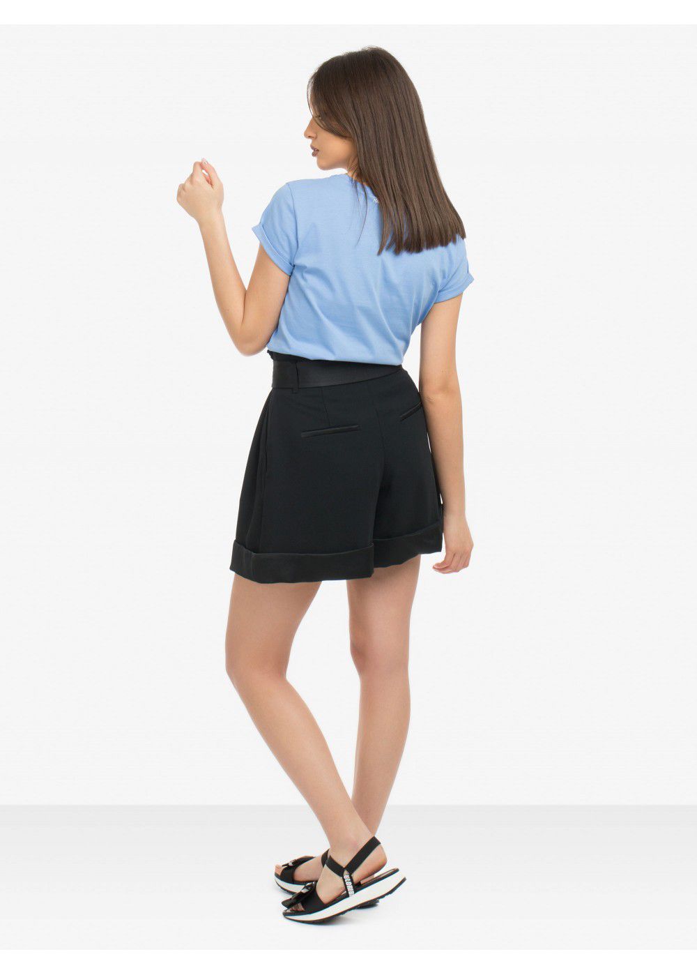 Karl Lagerfeld Belted Waist Short