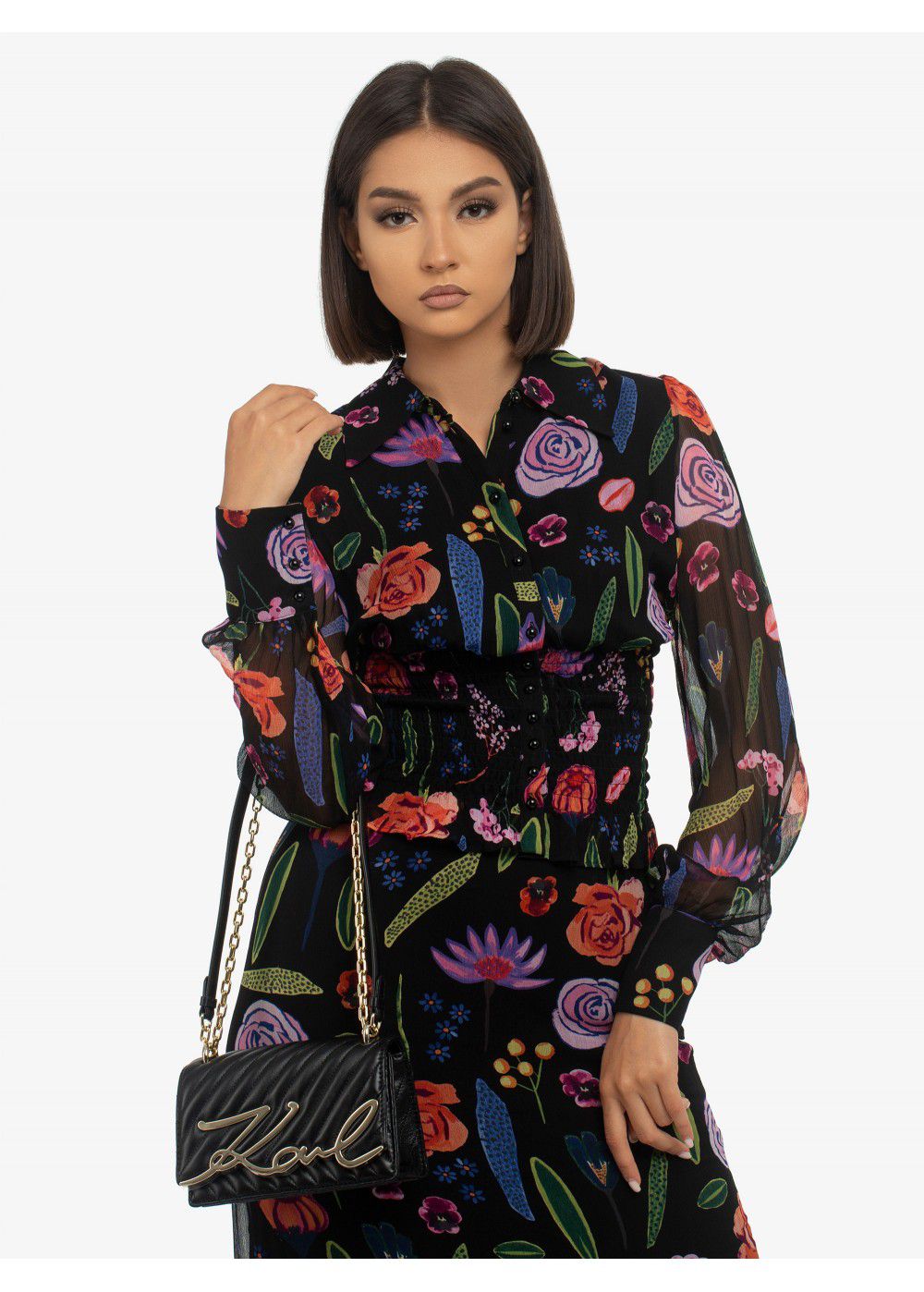 Karl Lagerfeld K/Signature Shoulder Bag