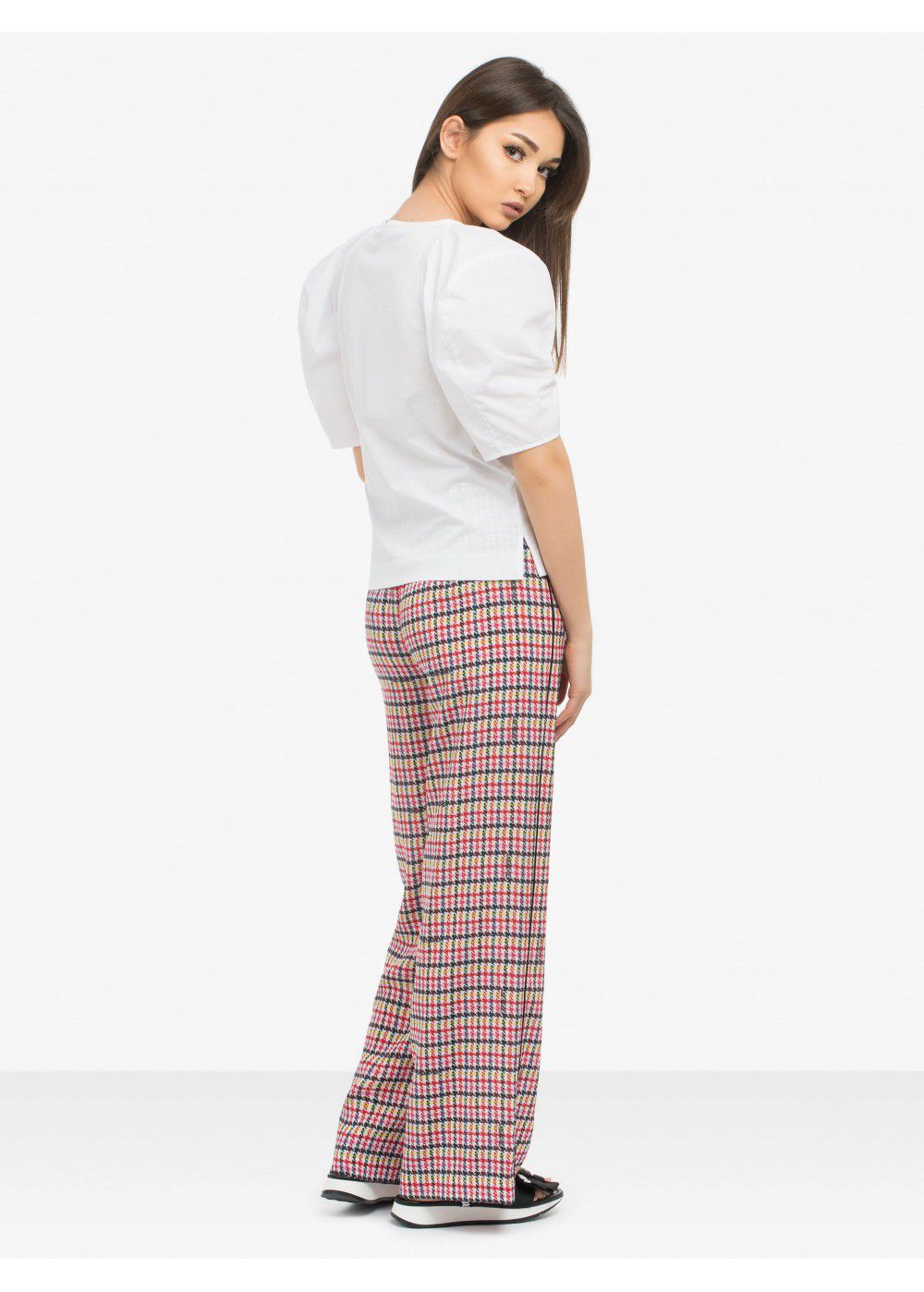 Karl Lagerfeld Boucle Print Silk Trousers