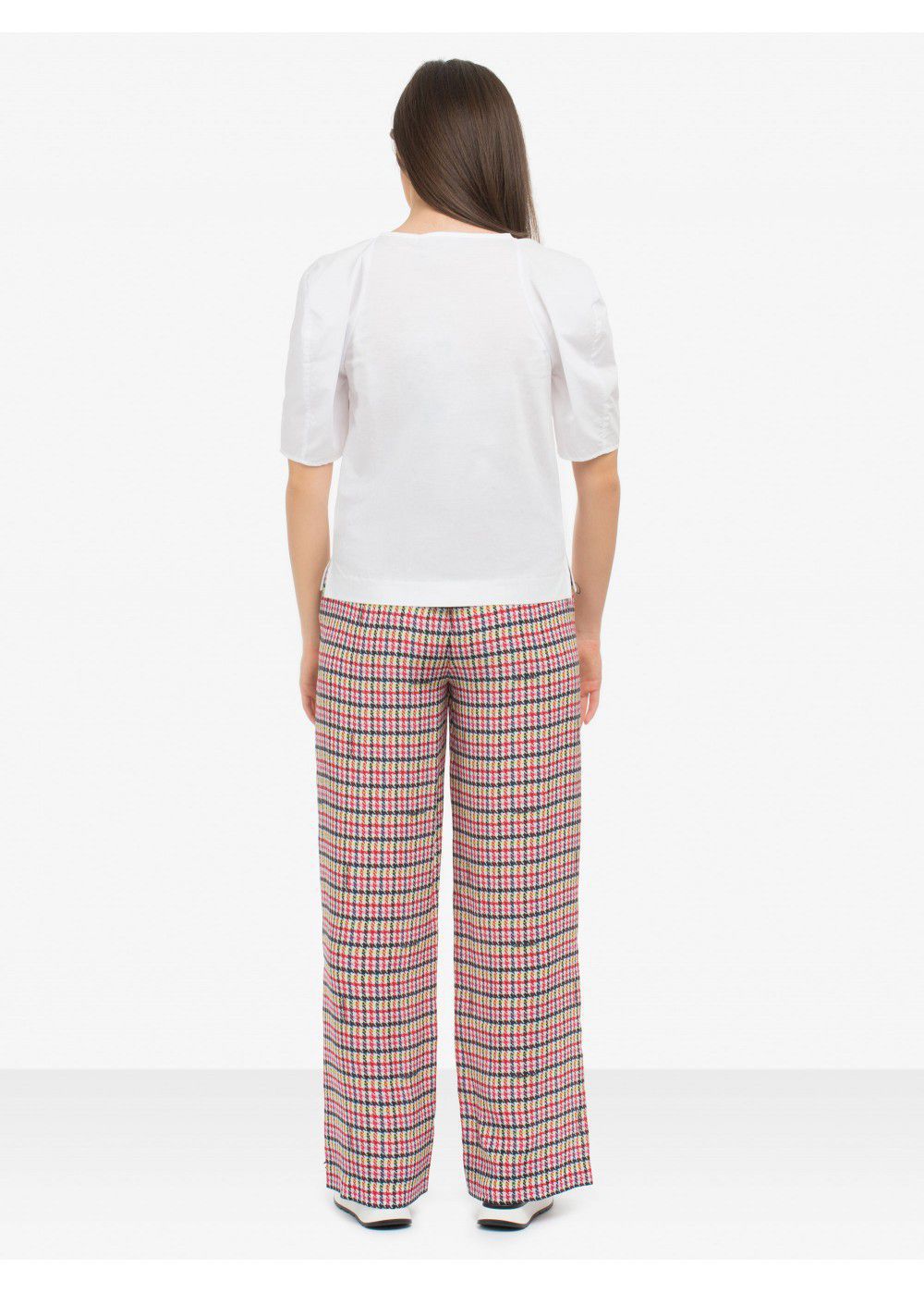 Karl Lagerfeld Boucle Print Silk Trousers