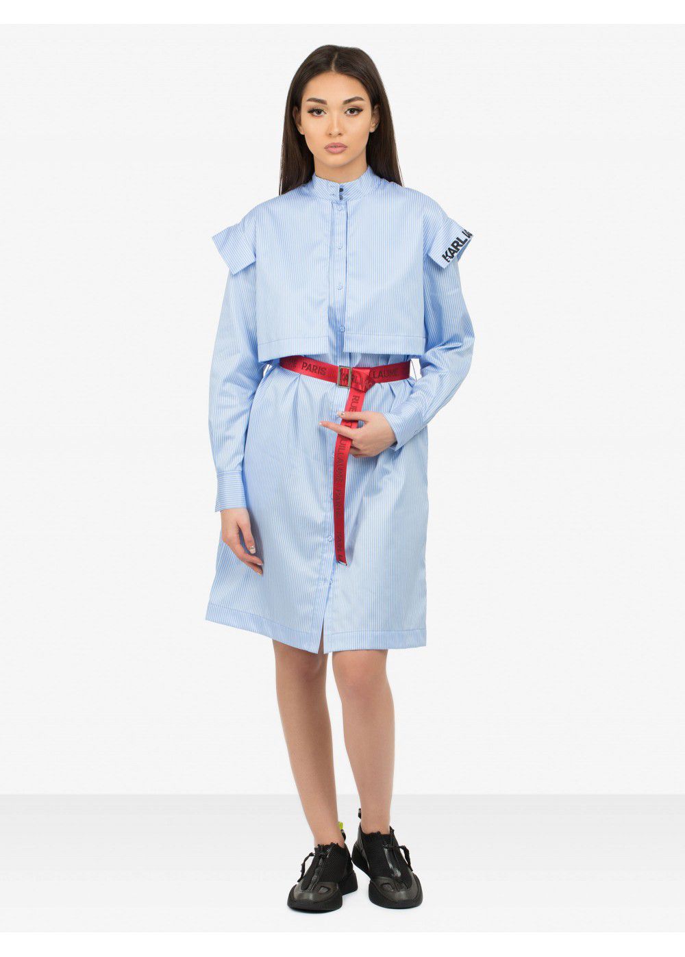 Karl Lagerfeld Striped Shirt Dress