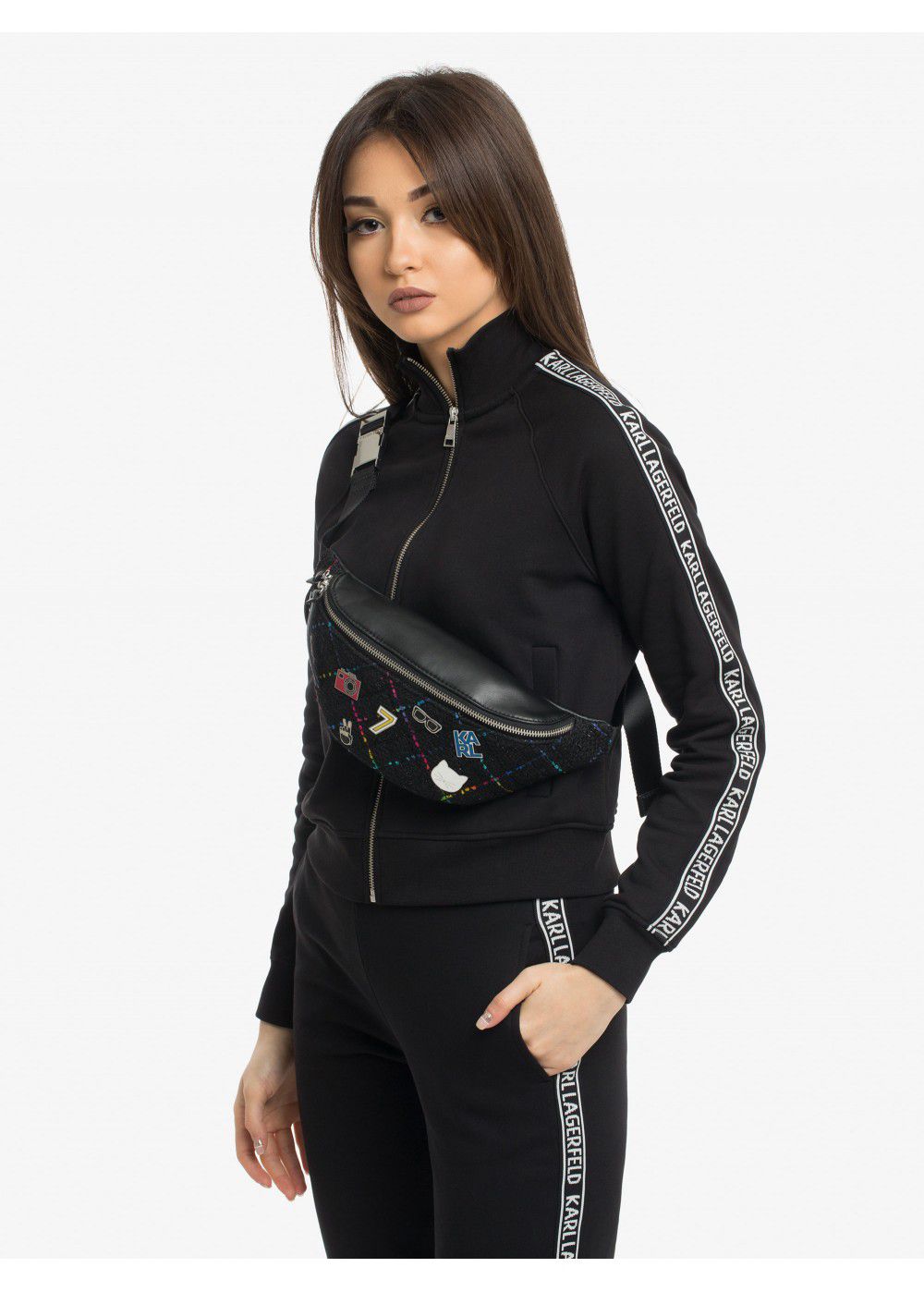 Karl Lagerfeld K/Studio Waist Bag with Appliques