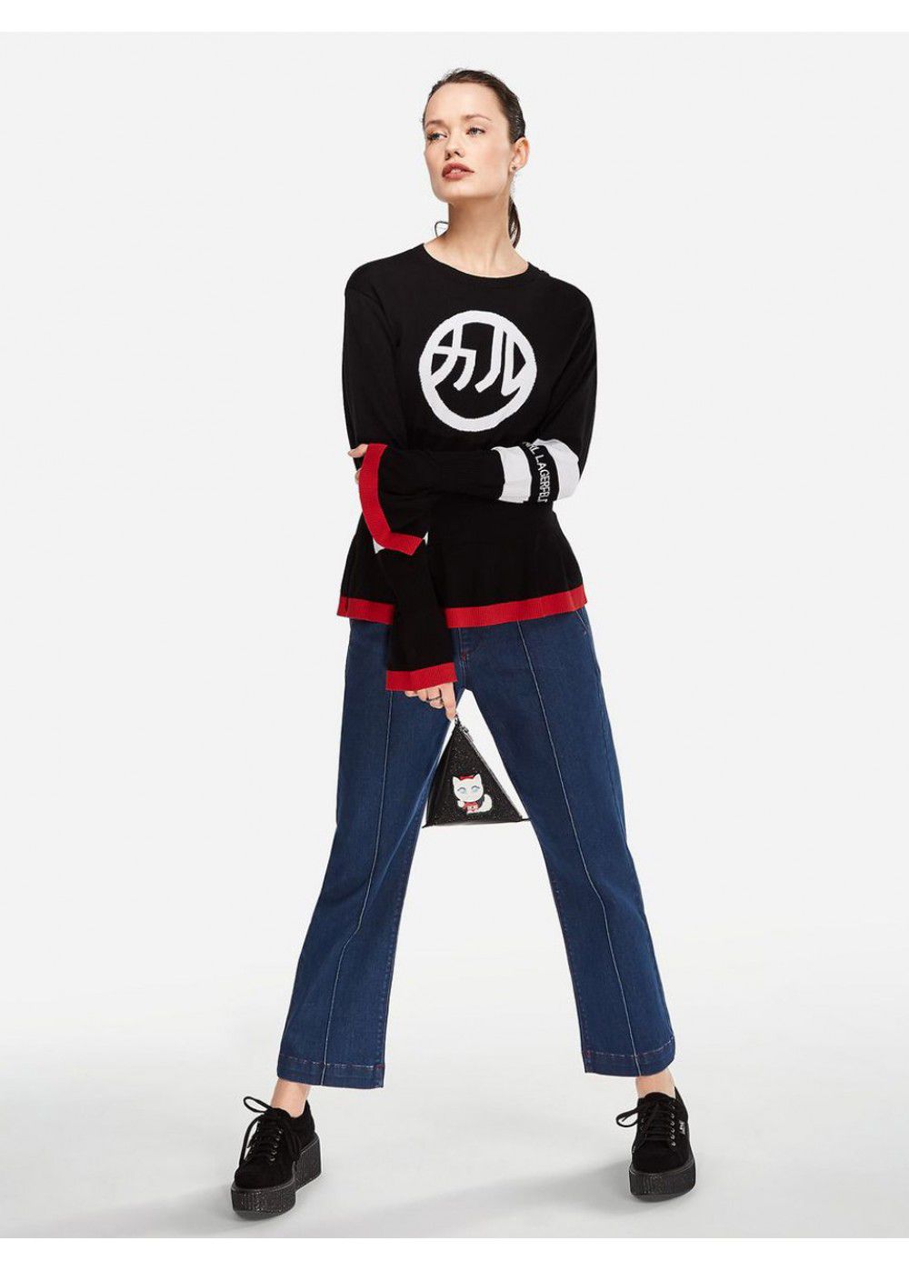 Karl Lagerfeld Tokyo Peplum Sweater
