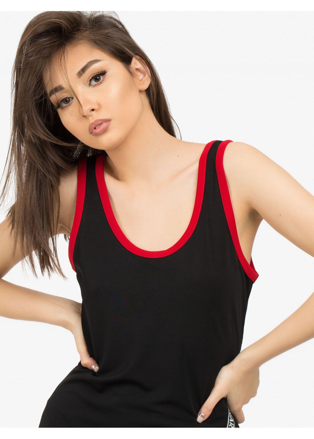 Karl Lagerfeld Jersey Tape-Detail Dress