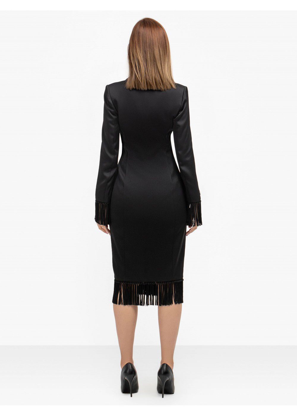 Misha Collection Aspen Tassel Coat Dress