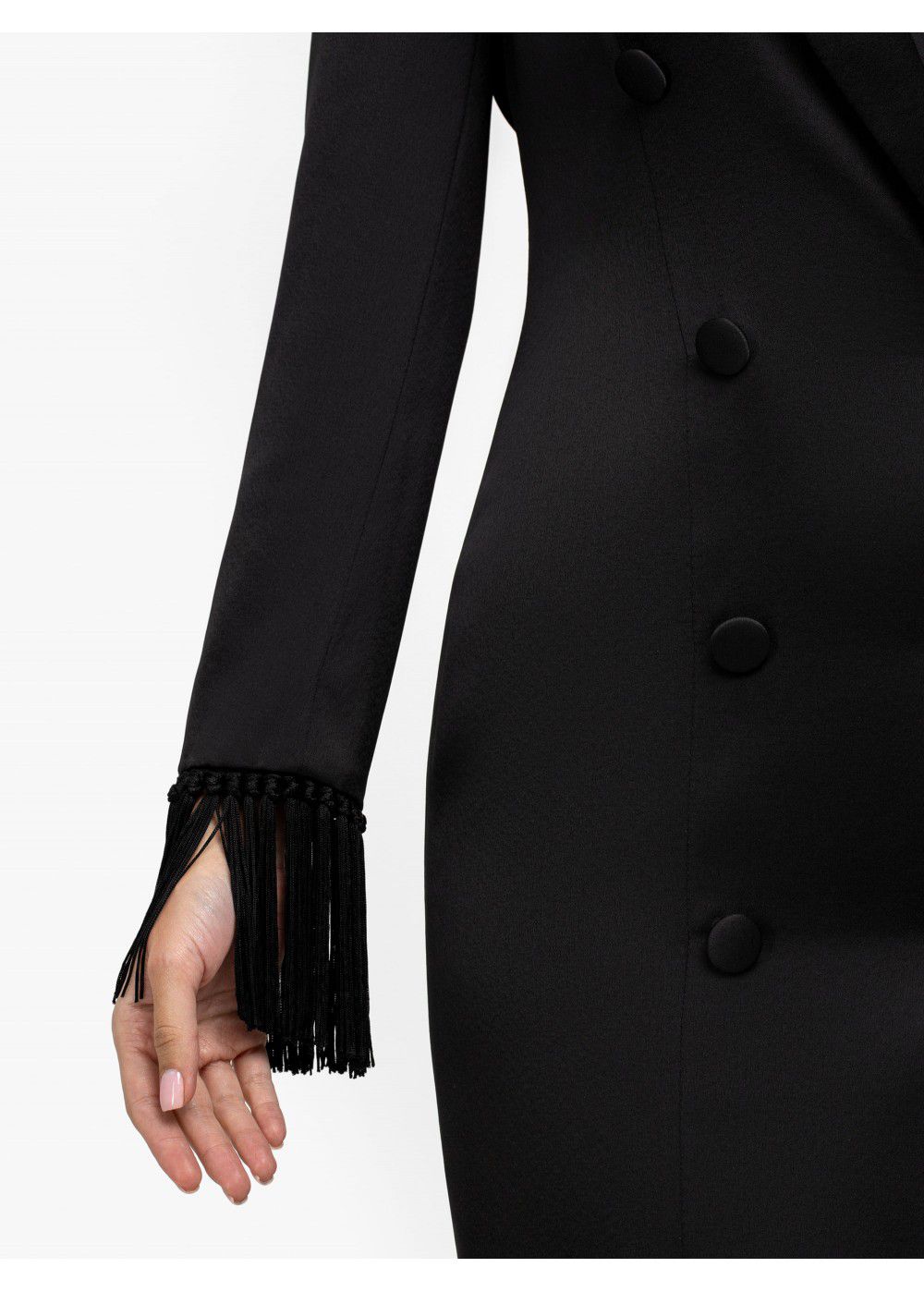 Misha Collection Aspen Tassel Coat Dress