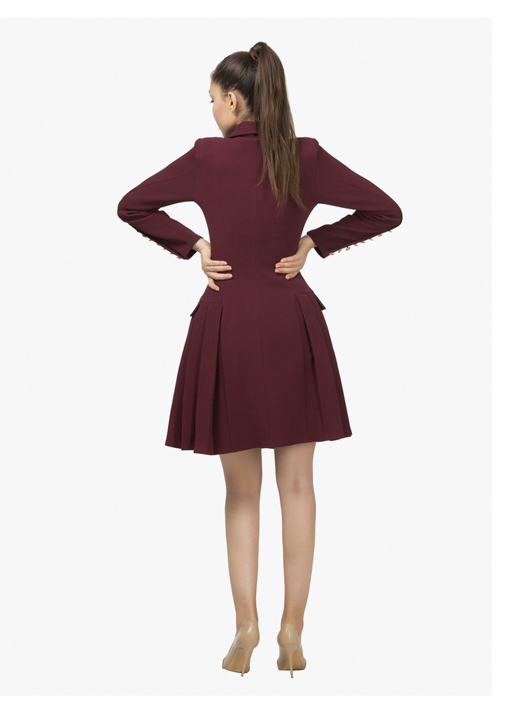 Maleone Bordeaux Jacket Dress