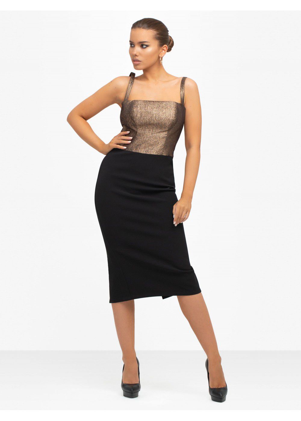 Maleone Corset Midi Dress