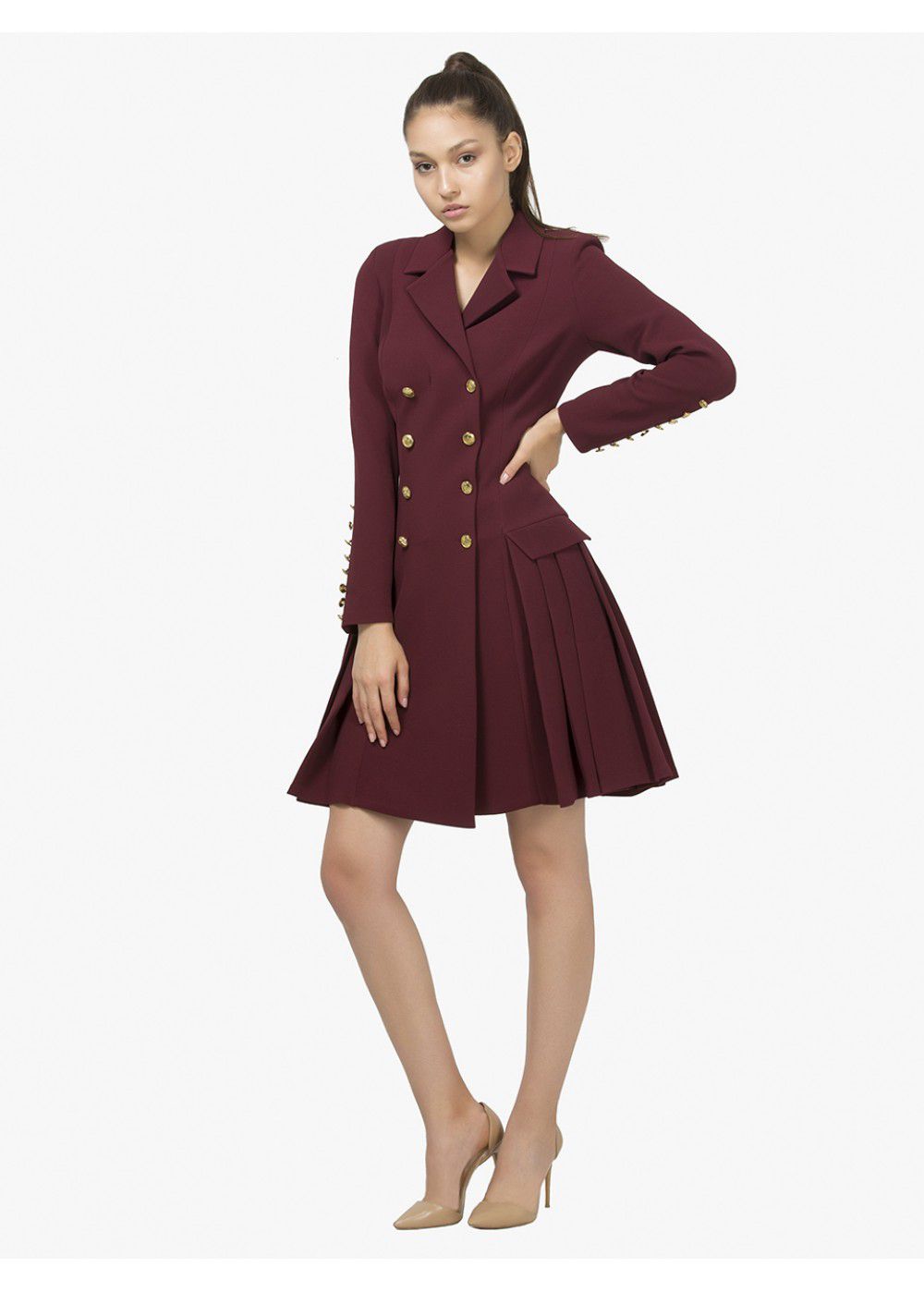 Maleone Bordeaux Jacket Dress