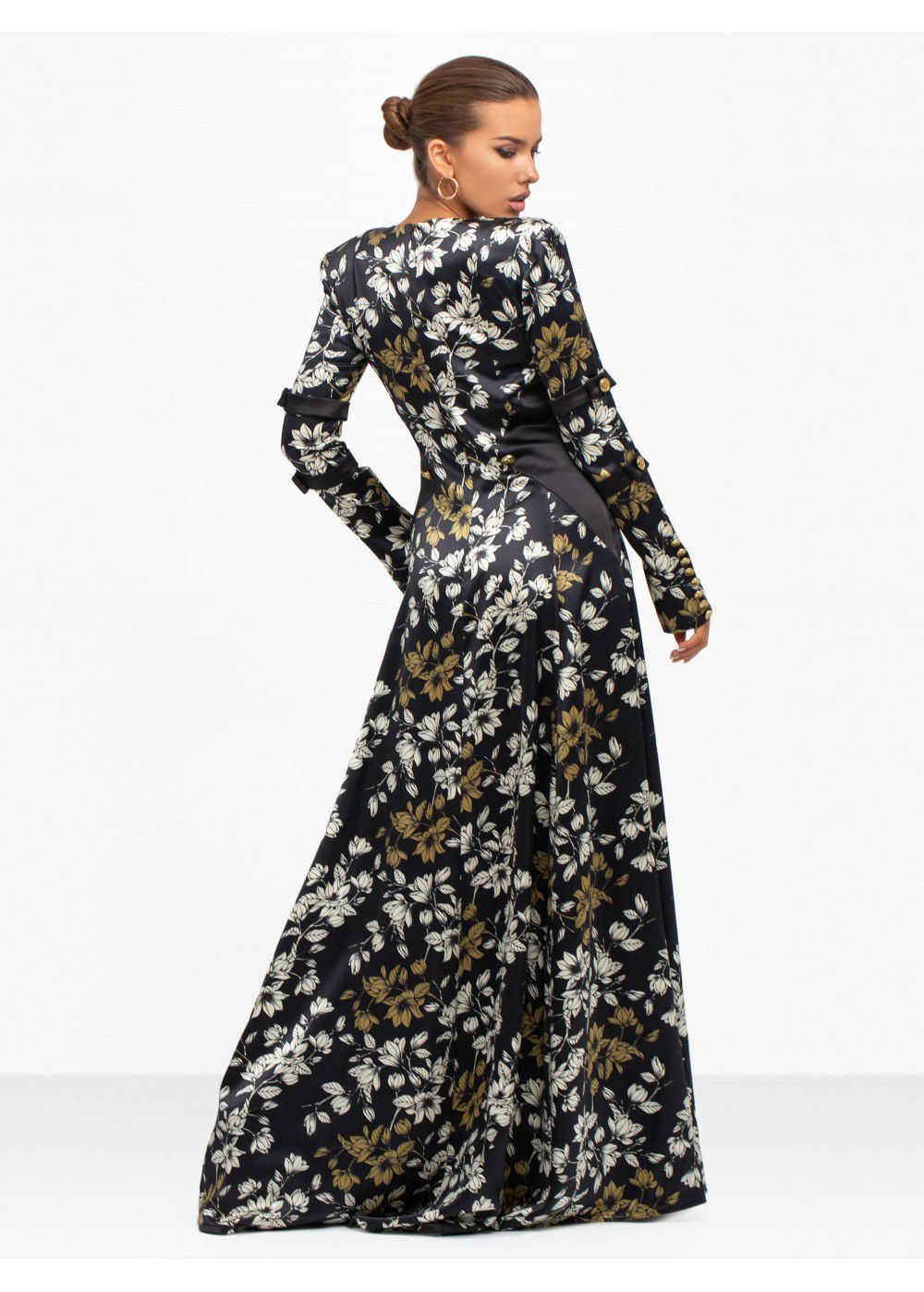 Maleone Floral Slit Dress