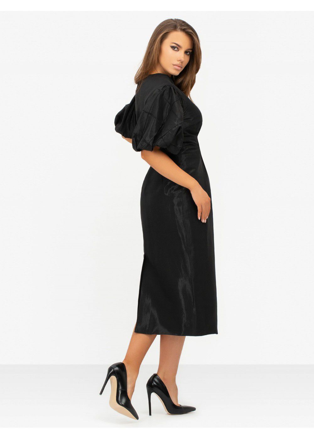 Masterpiece Black Midi Dress