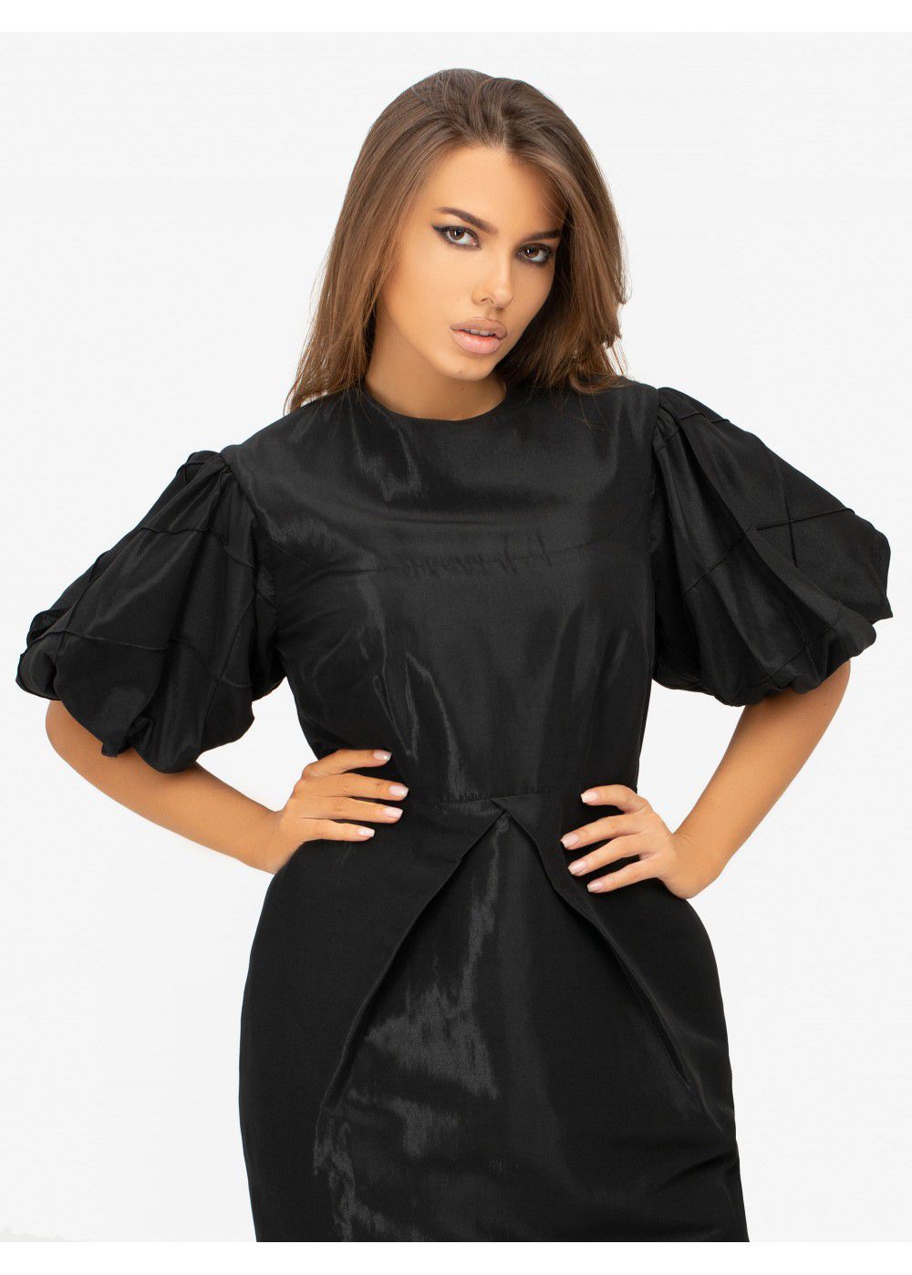 Masterpiece Black Midi Dress