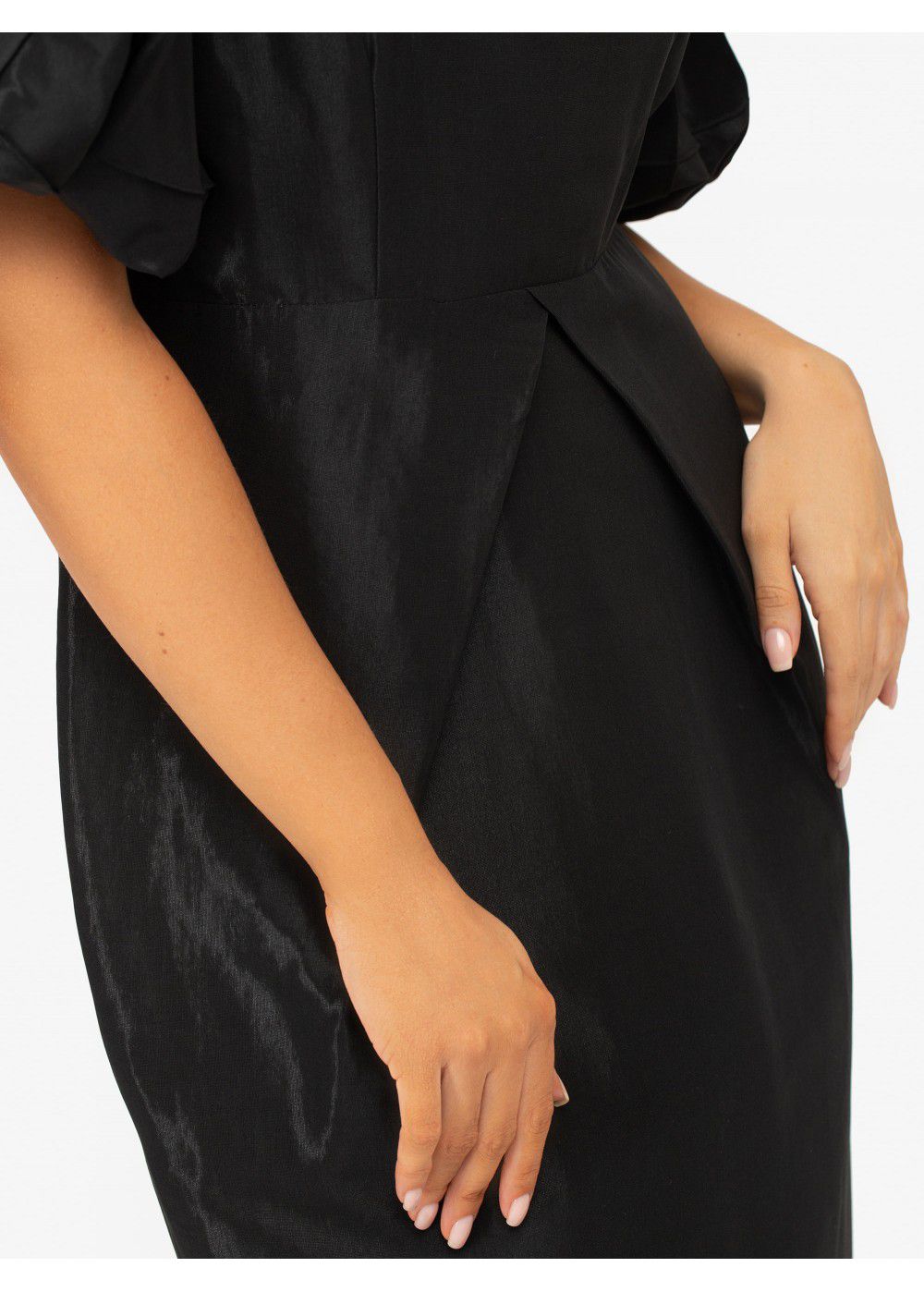 Masterpiece Black Midi Dress