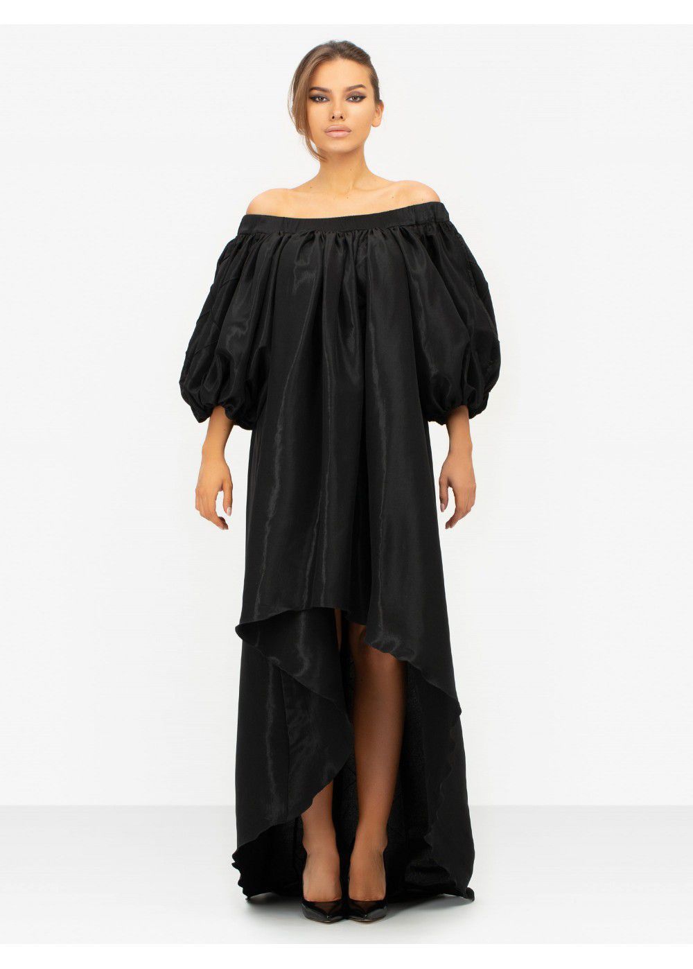 Masterpiece Black Off-The Shoulder Dress