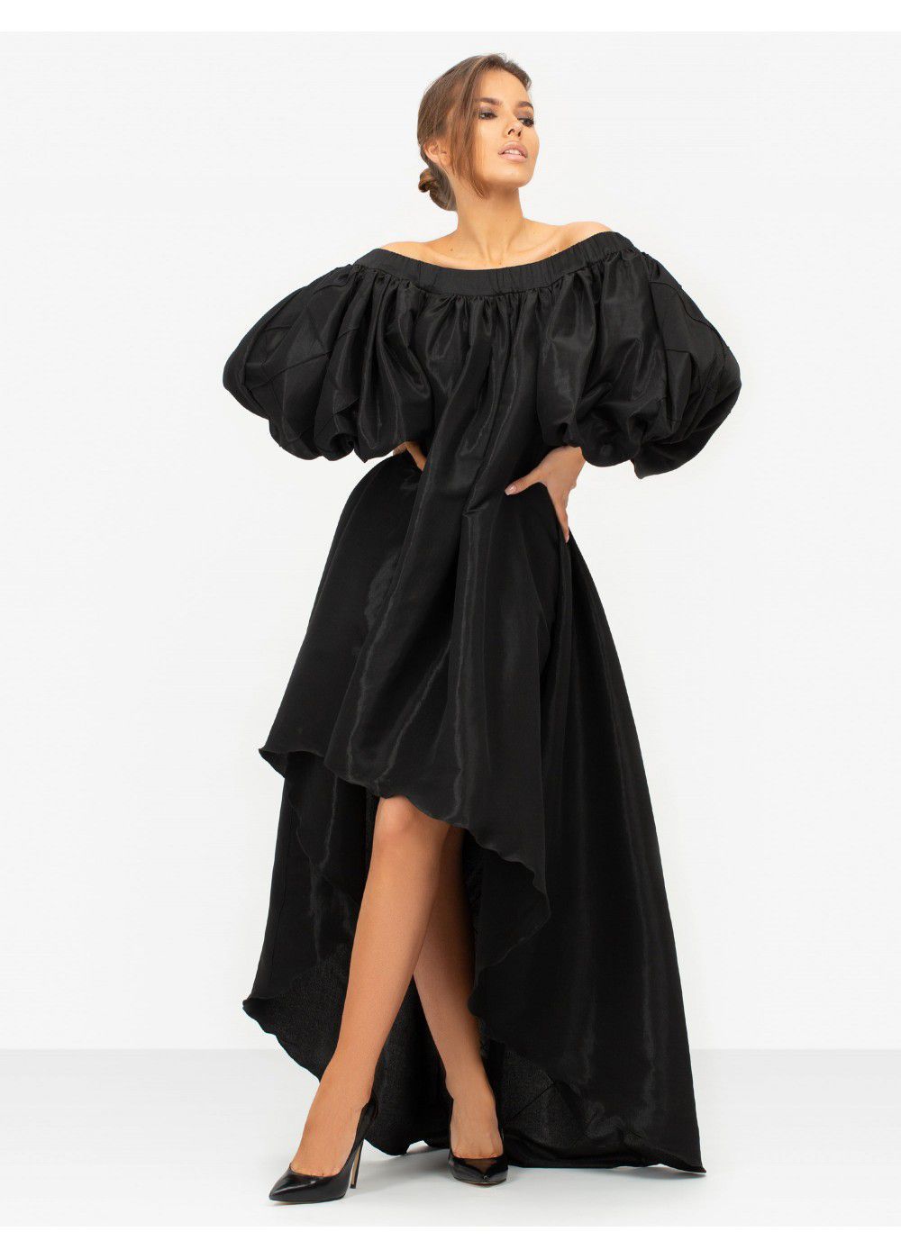 Masterpiece Black Off-The Shoulder Dress