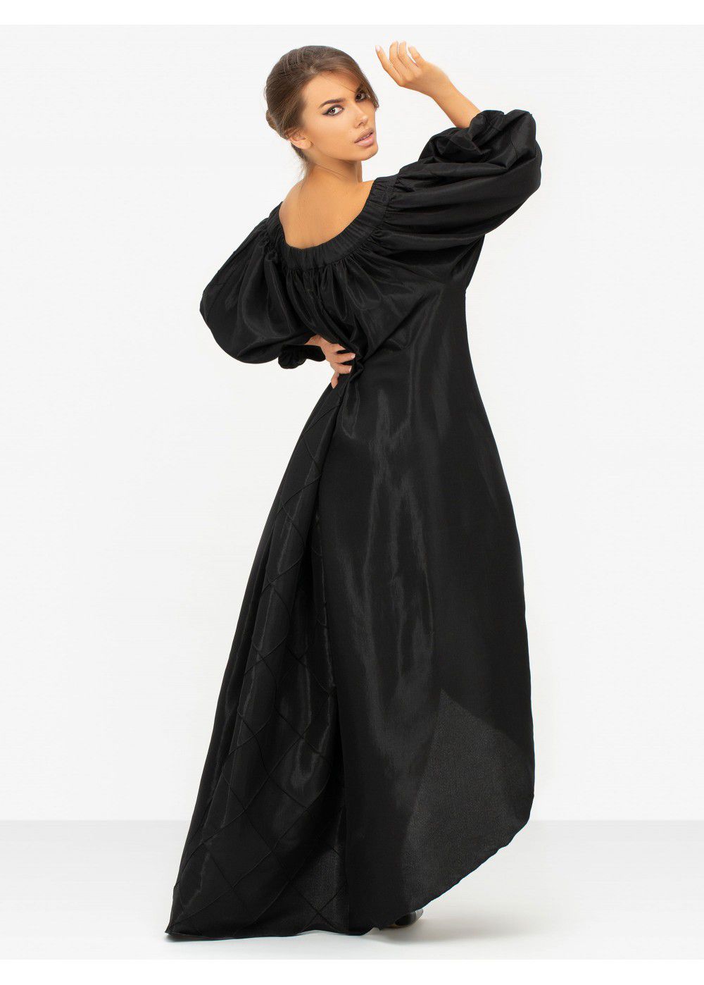 Masterpiece Black Off-The Shoulder Dress