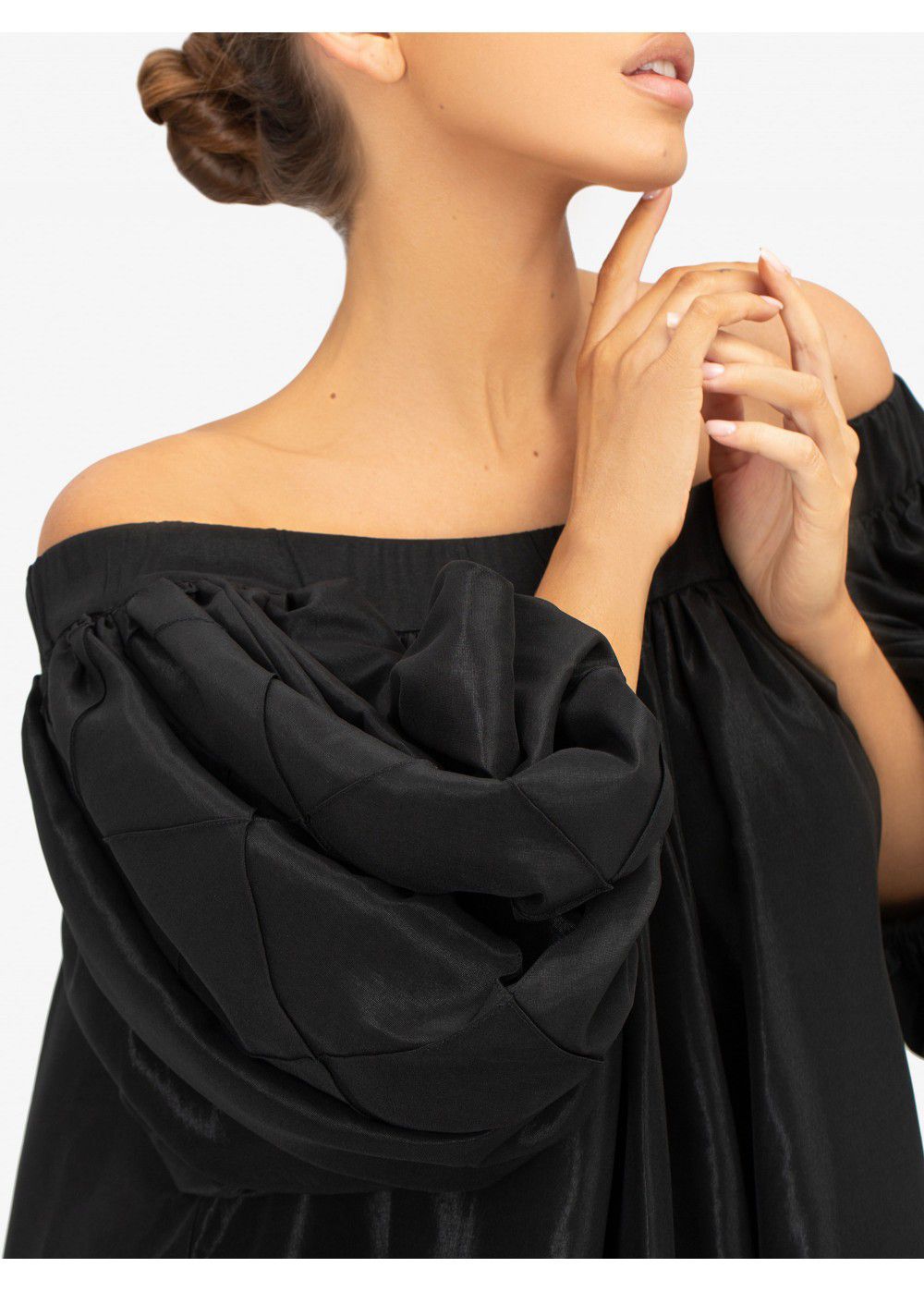 Masterpiece Black Off-The Shoulder Dress