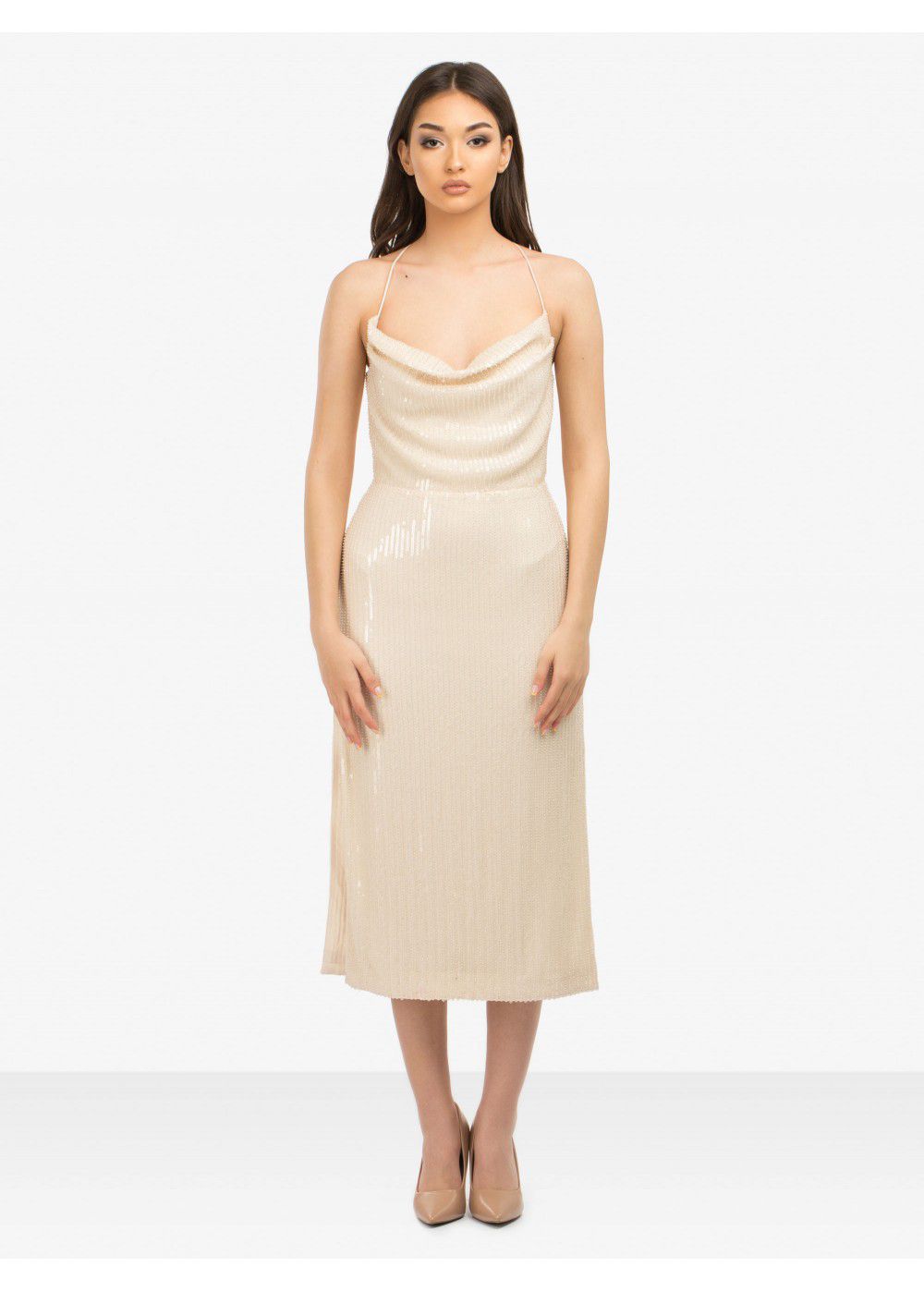 Misha Collection Champagne Devon Dress
