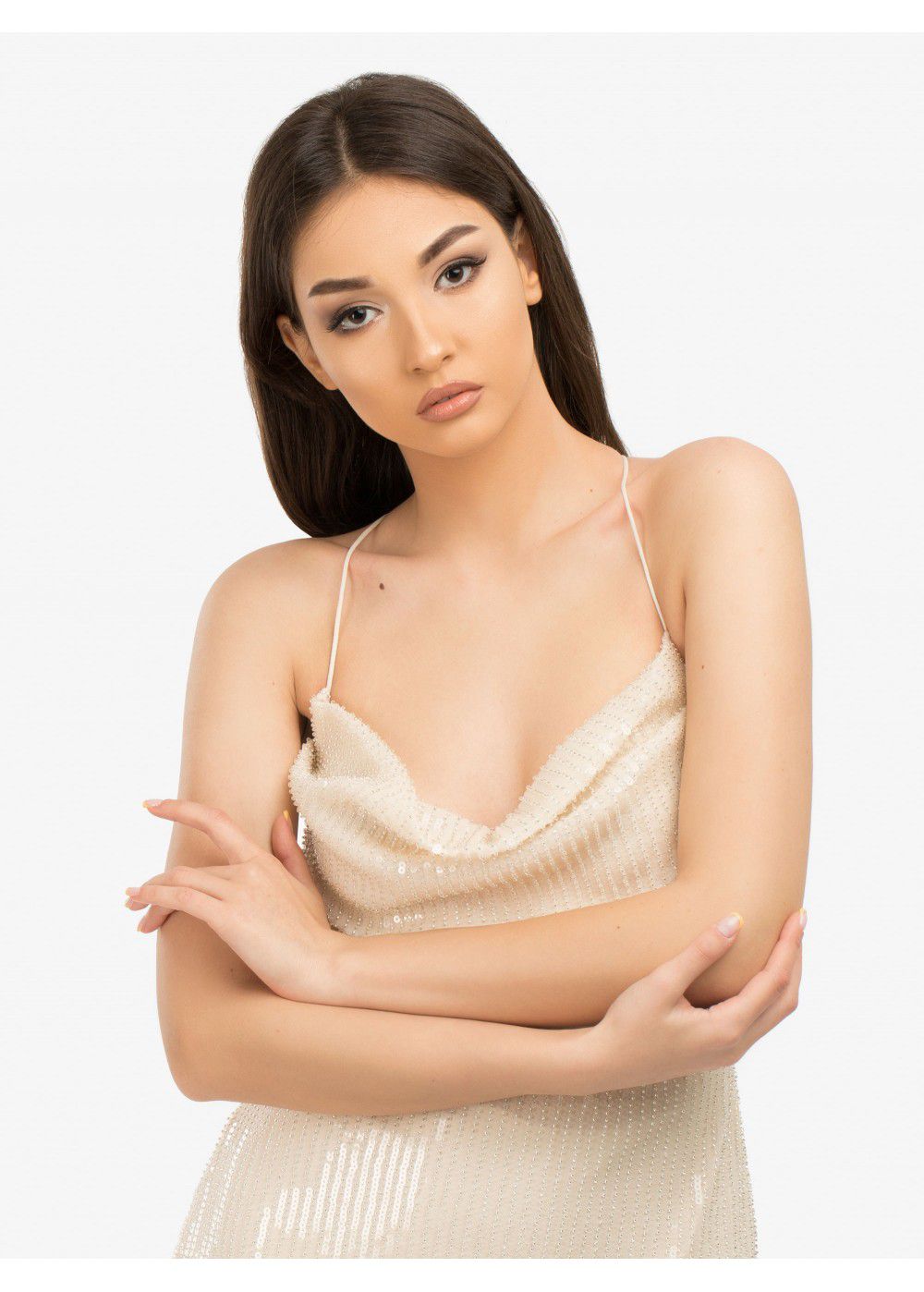 Misha Collection Champagne Devon Dress