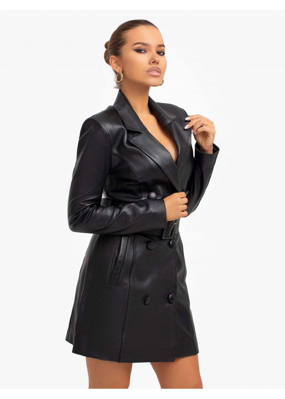 Misha Collection Leather Dress