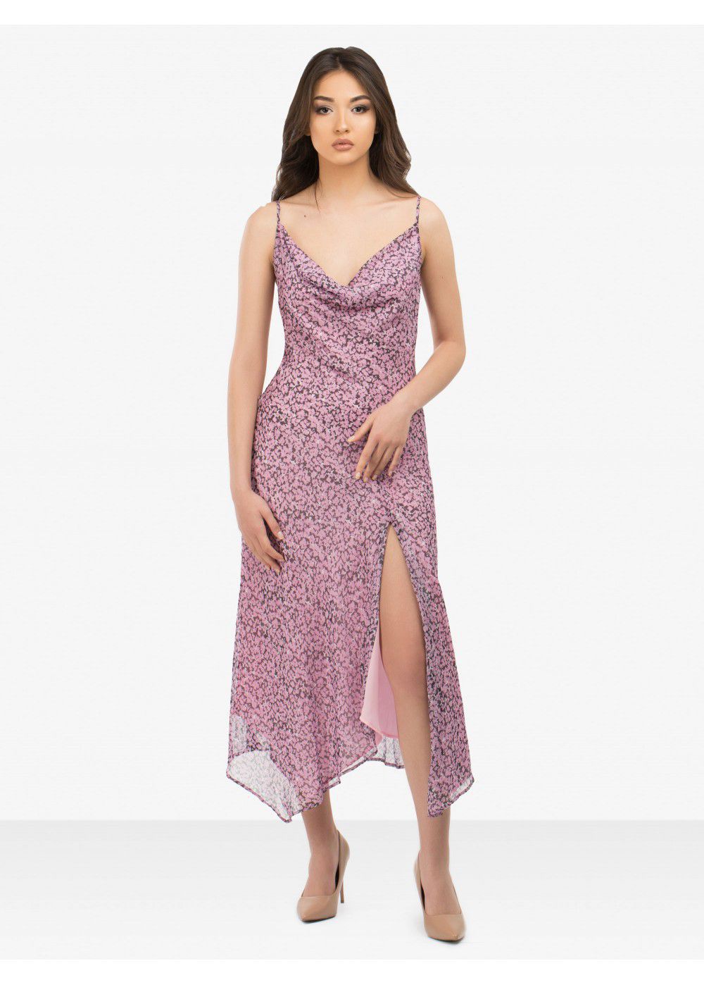 Misha Collection Lisa Floral Midi Dress