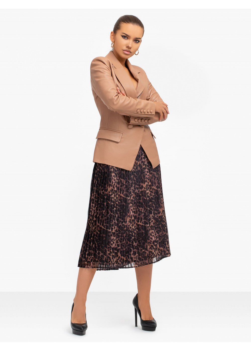 Misha Collection Lora Leather Blazer