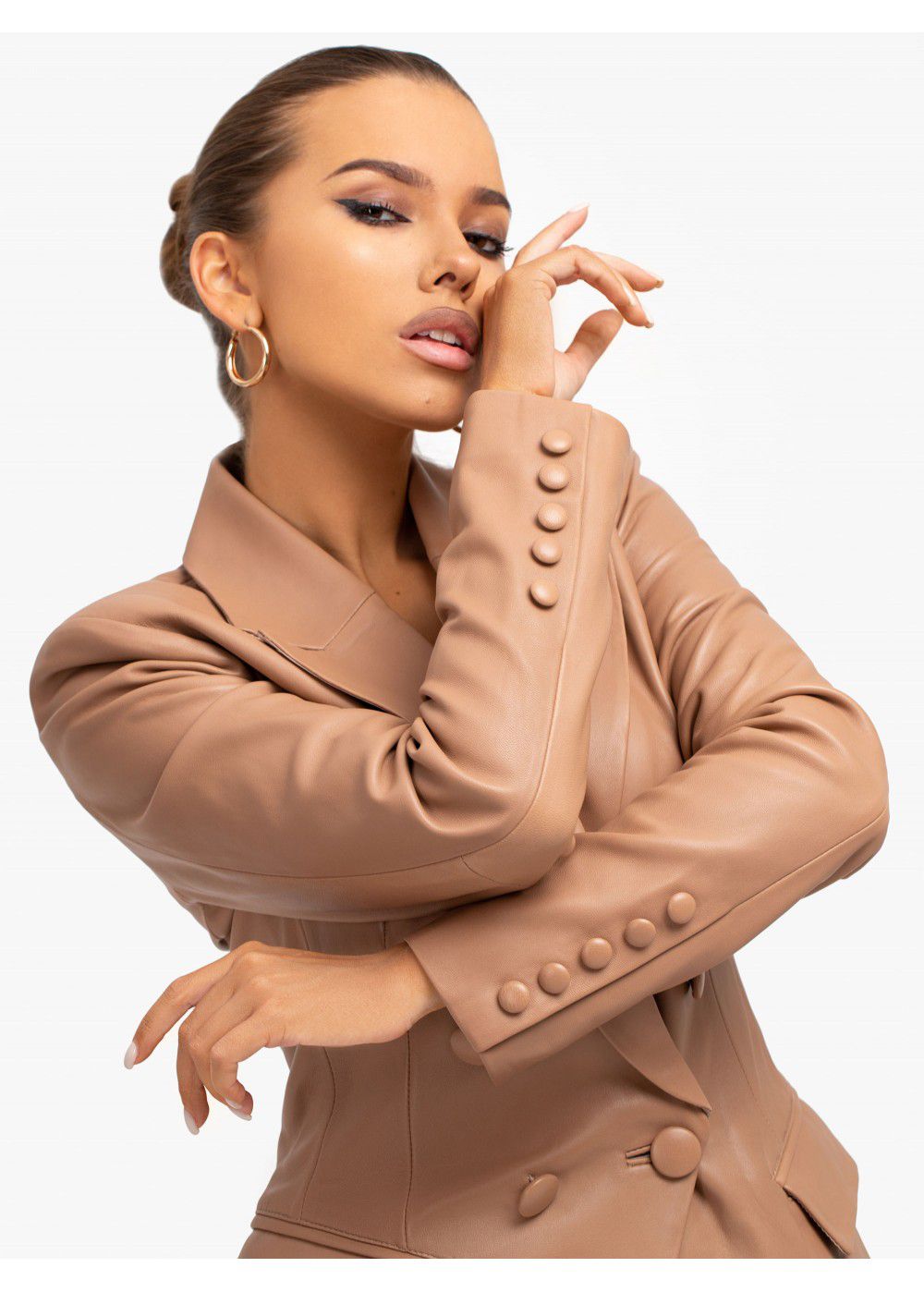 Misha Collection Lora Leather Blazer