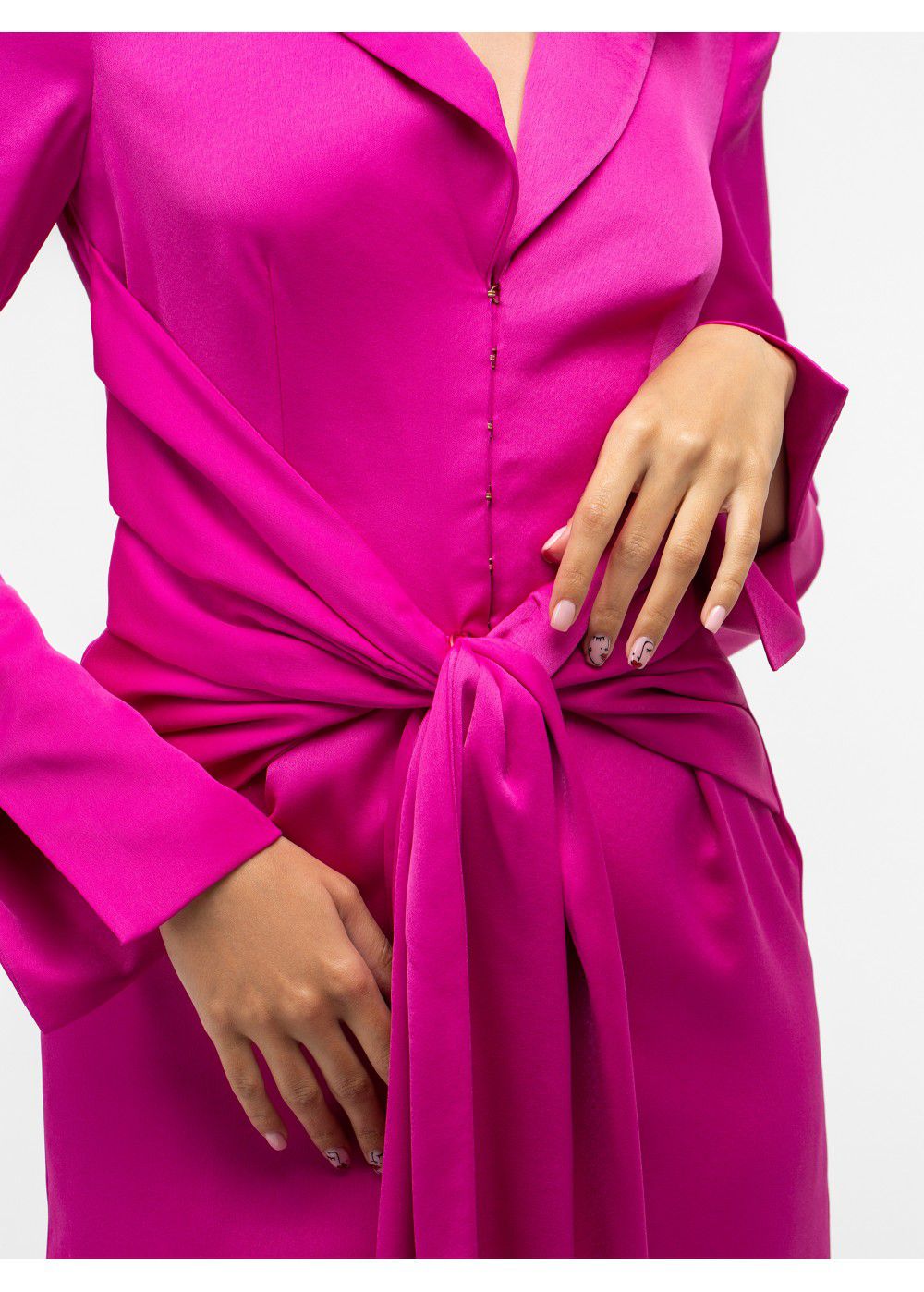 Misha Collection Teagan Fuschia Mini Dress