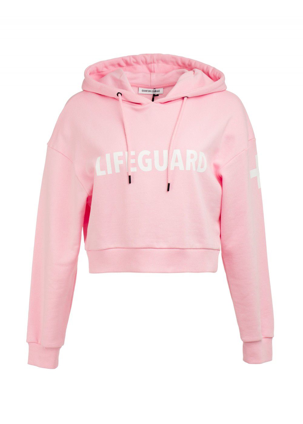 Quantum Courage Lifeguard Cropped Hoodie