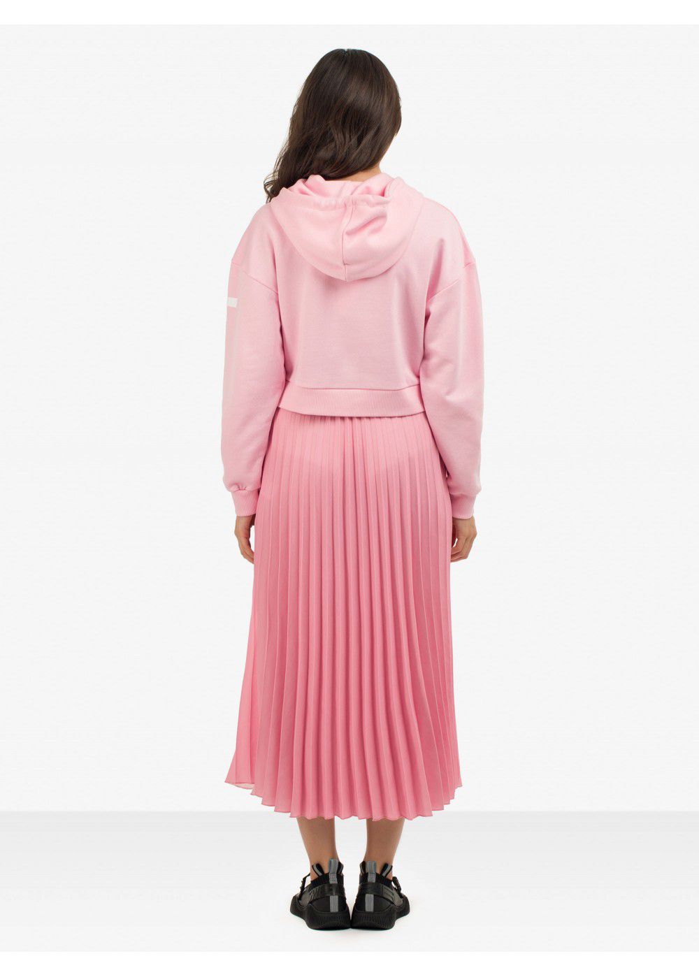 Quantum Courage Pleated Skirt in Pink