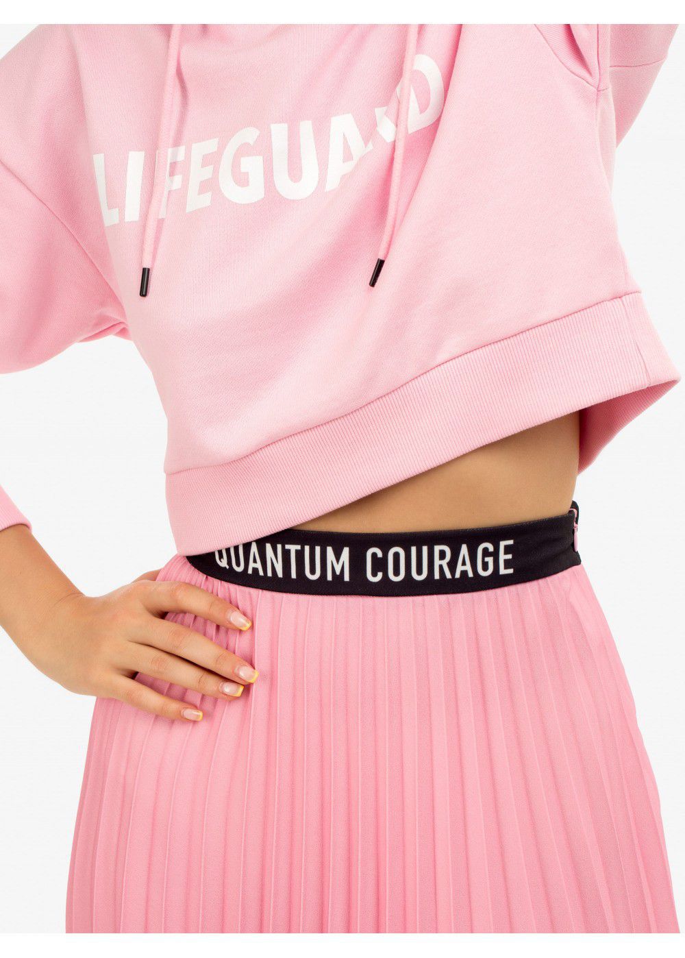 Quantum Courage Lifeguard Cropped Hoodie