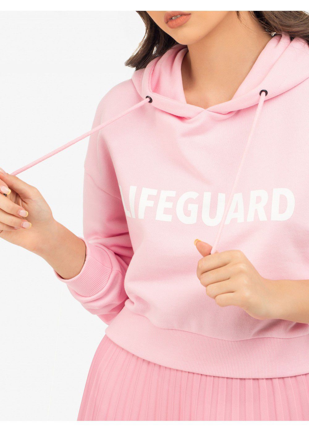 Quantum Courage Lifeguard Cropped Hoodie